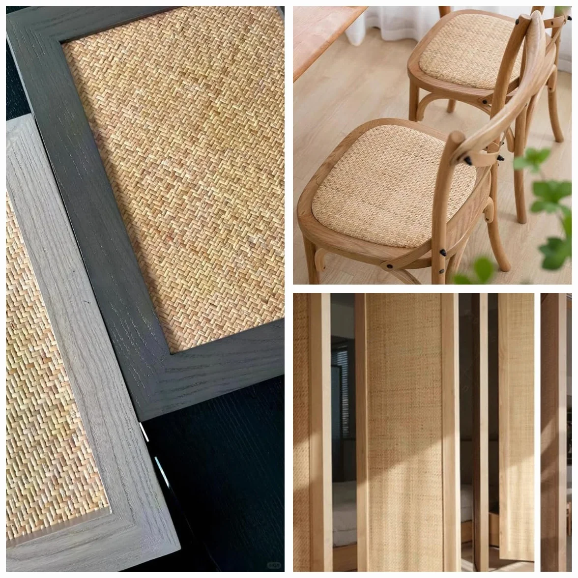 Rollo de Ratán de Caña Rollo de Mimbre Natural, ratan, ratán, 50 x 800cm Rejilla Mimbre Rollo de Malla de Ratán Cruz Tejida de Mano, Ratan Natural por Metros Correa de Caña para Tejida para Sillas