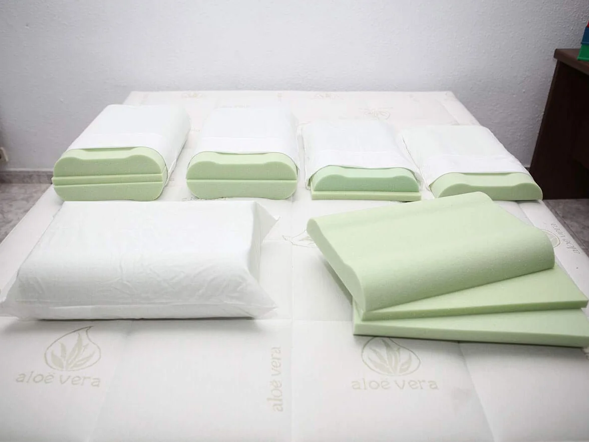 Ciberdescans Almohada Multitalla de Viscoelástica Soja desenfundable. Múltiples Alturas (70 cm)