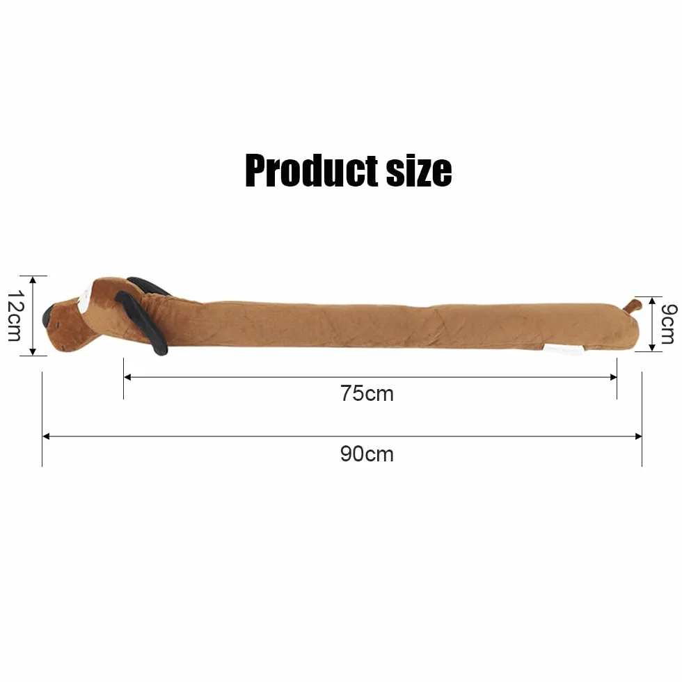 Burlete para puertas 90 cm, aislante acústico, sellado para puertas y ventanas, cortavientos