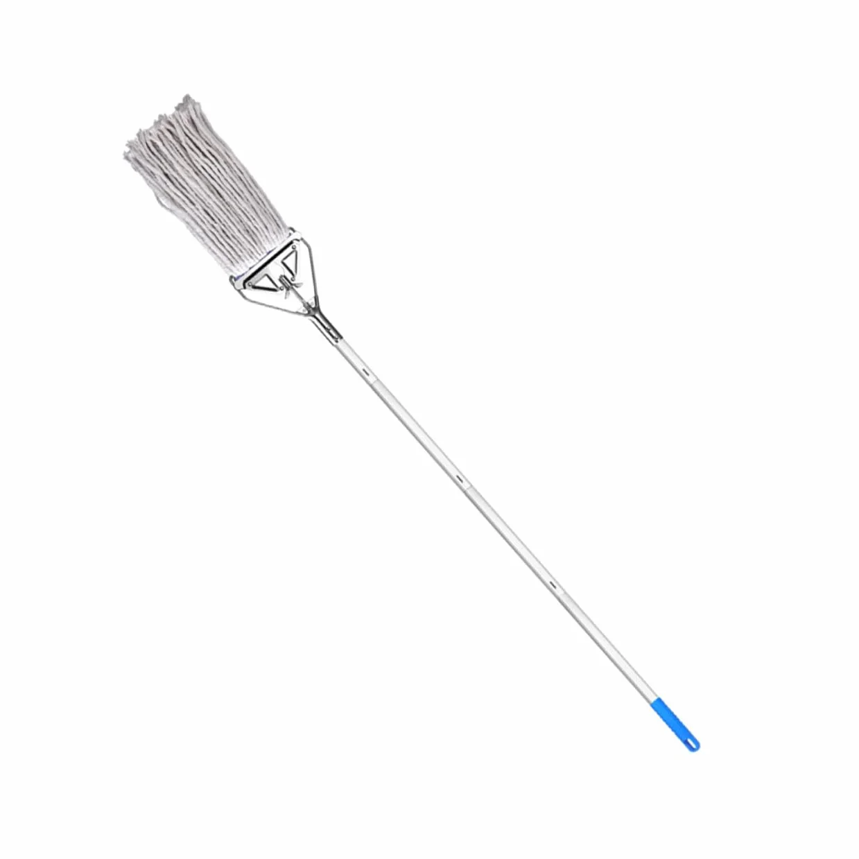 Mopa de Algodón Absorbente para Limpieza Húmeda y Seca Trapeador Triangular de Aluminio Resistente para Suelos de Madera Azulejos y Cemento Mango Ergonómico Antideslizante Alta
