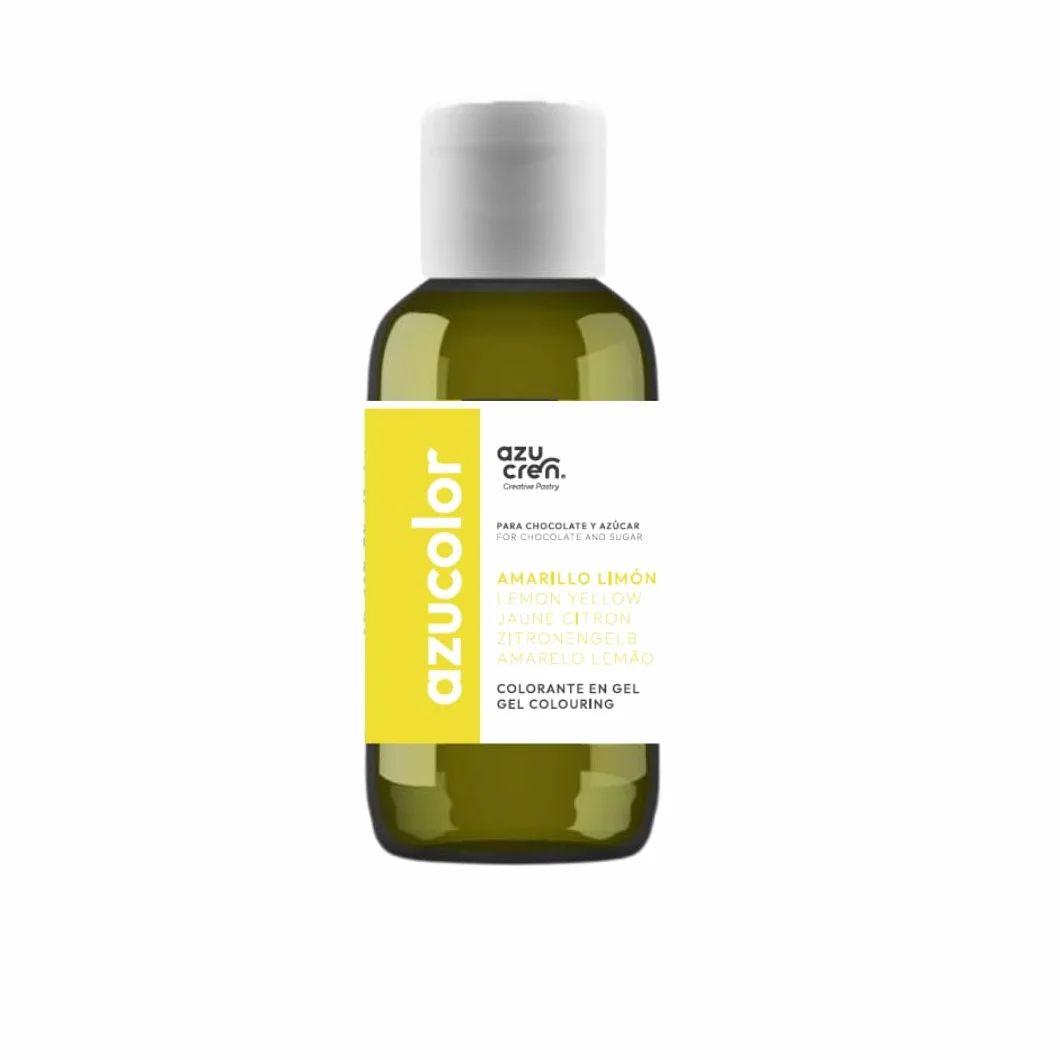 Azucren AZUCOLOR Colorante Alimentario en Gel 50 Gr Amarillo Limón