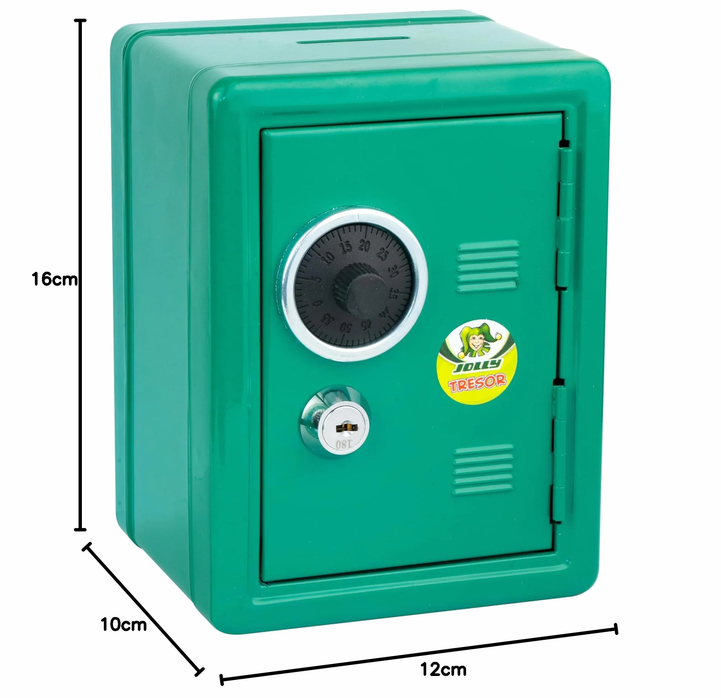 Jolly 9920 – 0003 – Hucha, diseño caja fuerte en verde