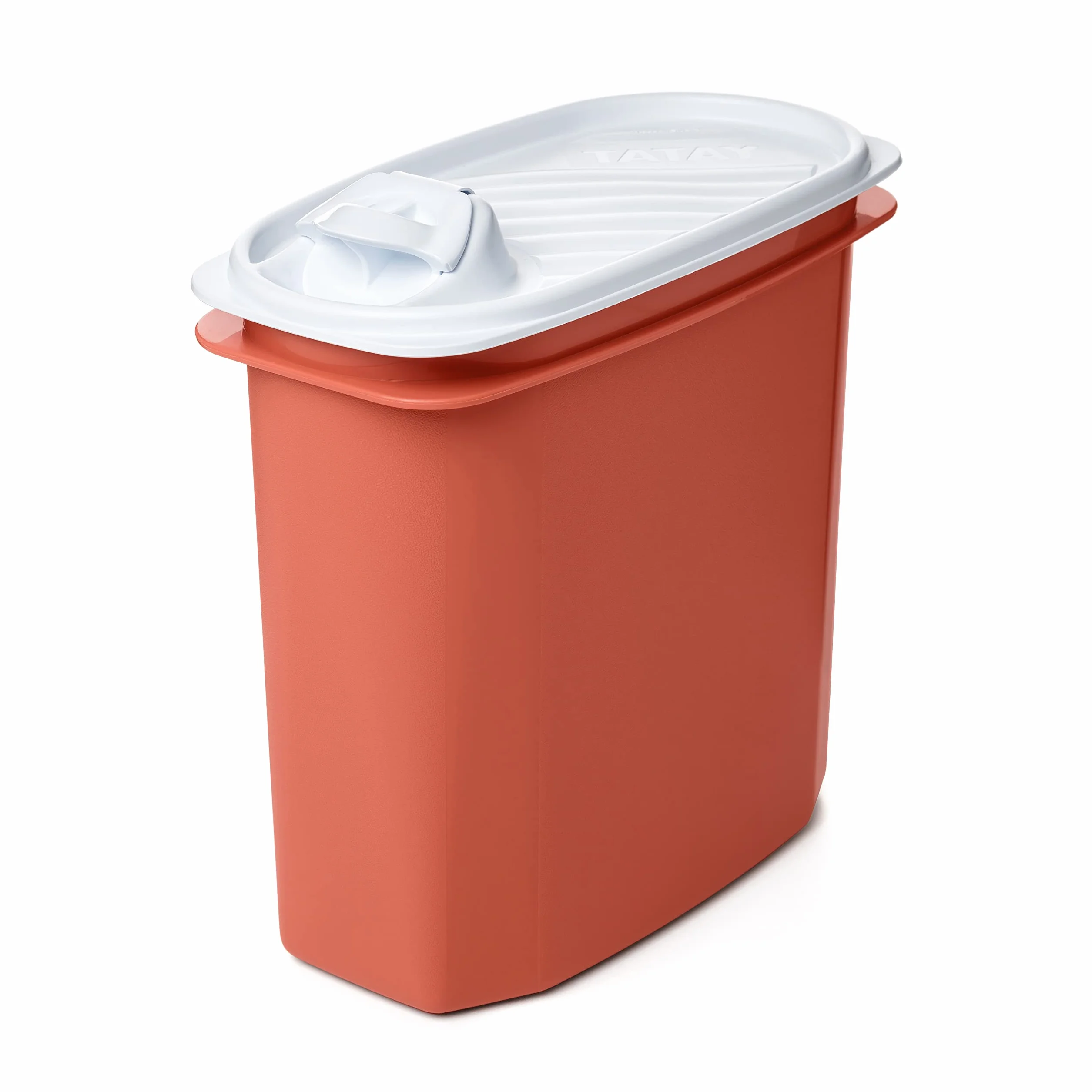 Tatay Porta Gazpacho 2L Tapa a Presión Top Flex con Vertedor, Jarra Para Gazpacho, Apto Microondas, Lavavajillas, Nevera, Congelador, Plástico Libre de BPA, 18,4x9,7x19 cm, Naranja