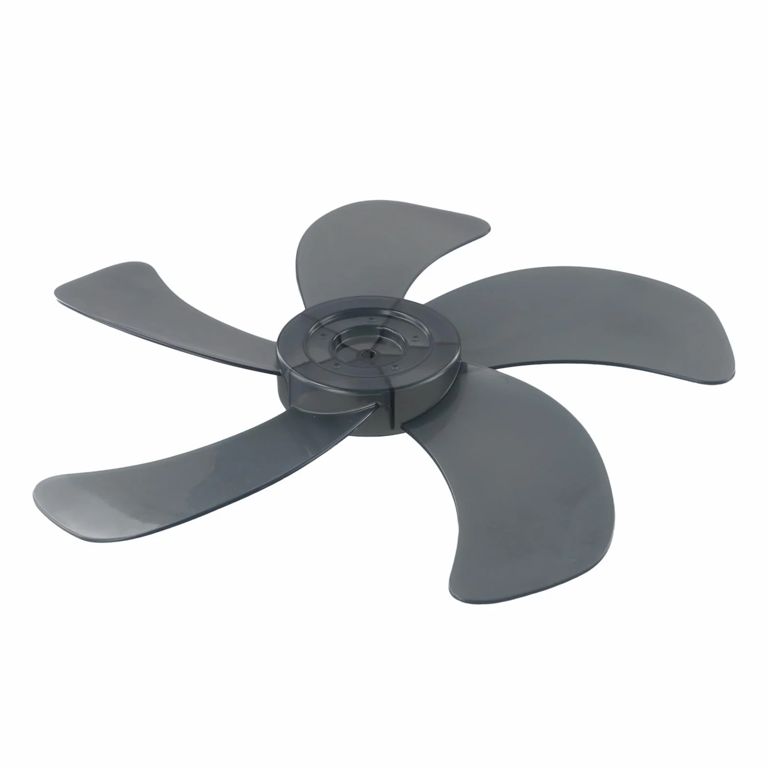 Besttoolifes Hoja de ventilador portátil de 16 pulgadas para ventiladores de pedestal, mesa y pared, radio de 20 cm, diseño de plástico de 5 hojas, refrigeración de bajo ruido, gris, compatible con