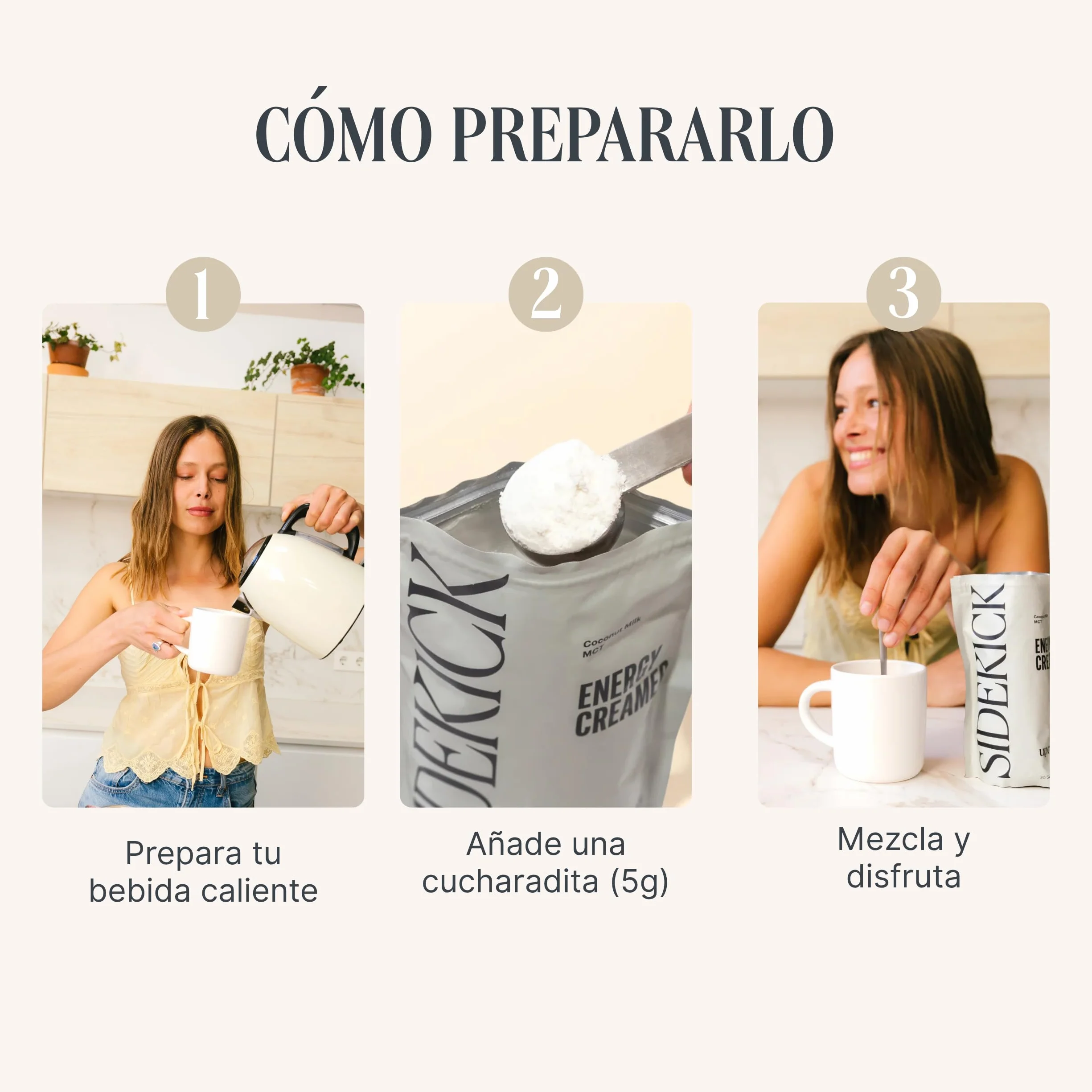 Upraising Mezcla de Leche de Coco en Polvo MCTs 150 g 100% Natural Sin Edulcorantes