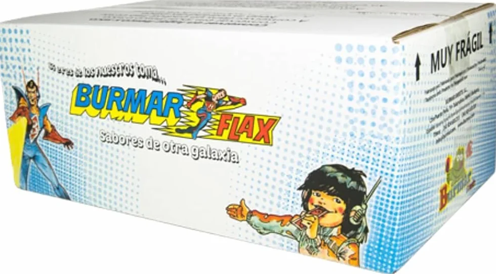 Polo Flax Burmar 135 ml Caja 48 Unidades Golosina Líquida para Congelar Sabores Cola Lima Naranja Limón Fresa Tropical