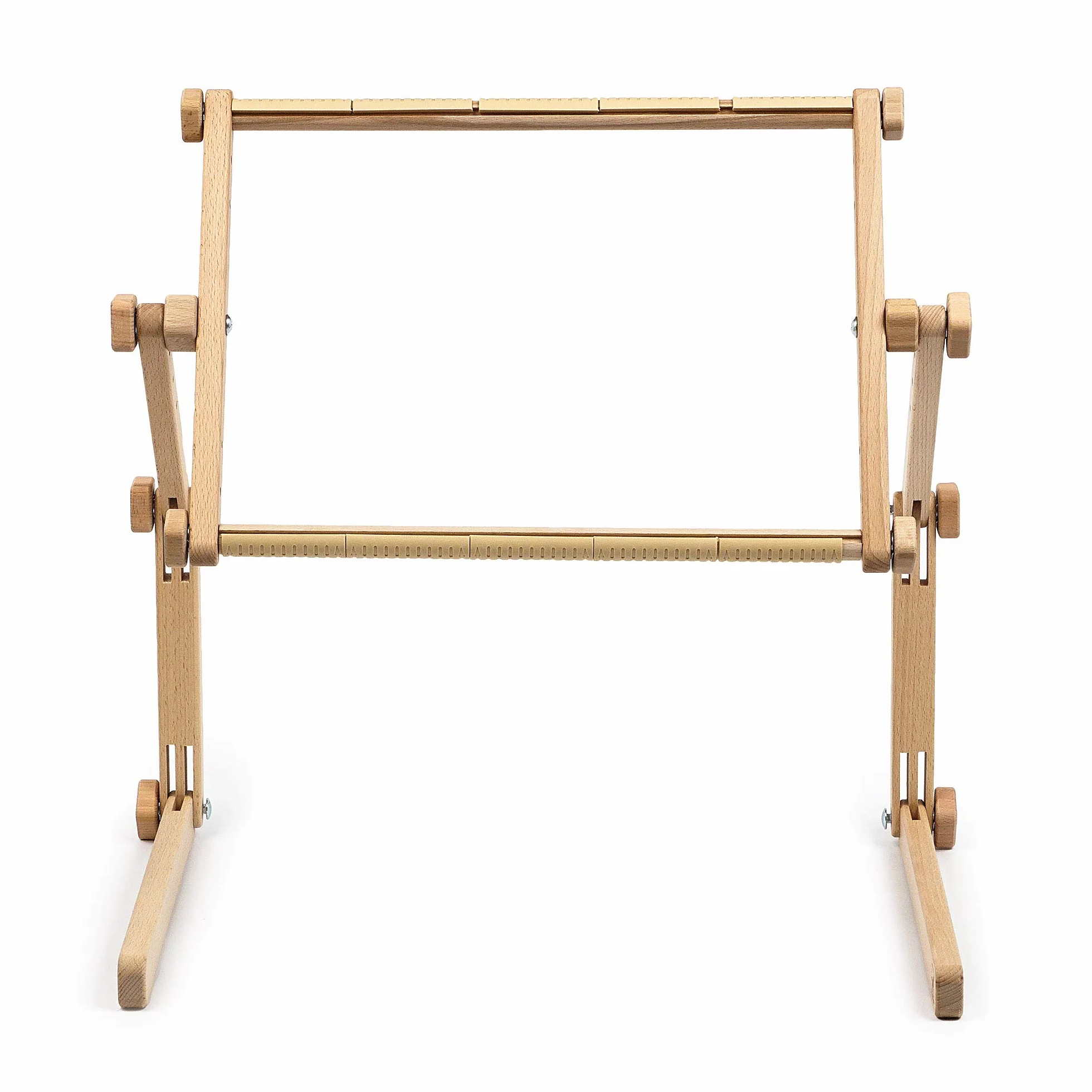 Needlework - Mesa y soporte de manos libres con marco ajustable hecho de madera de haya orgánica, tapiz de punto de cruz, bastidor para bordar con pie, soporte de marco de bordado