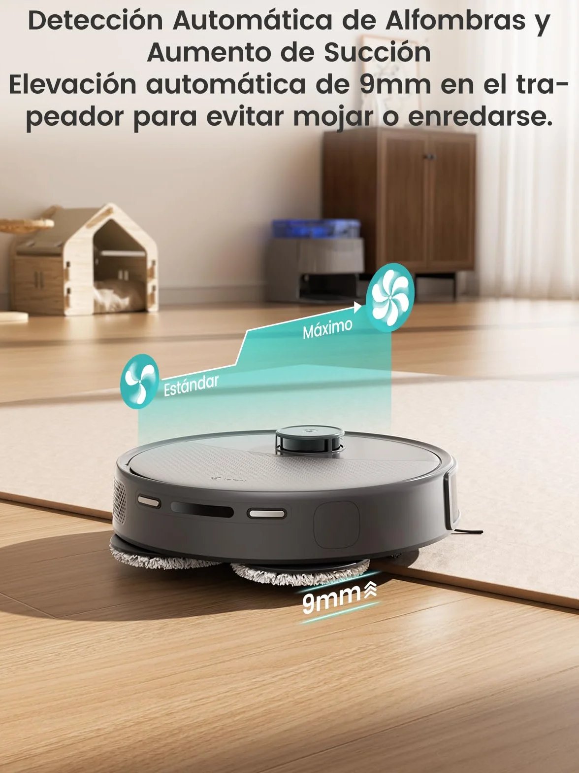 LEFANT M3 Max Robot Aspirador y Fregasuelos, 20000 Pa, 210min, Auto-Lavado Secado Mopa, Auto-Vaciado 3.2L, dToF Navegación Láser, WiFi Alexa App iWatch
