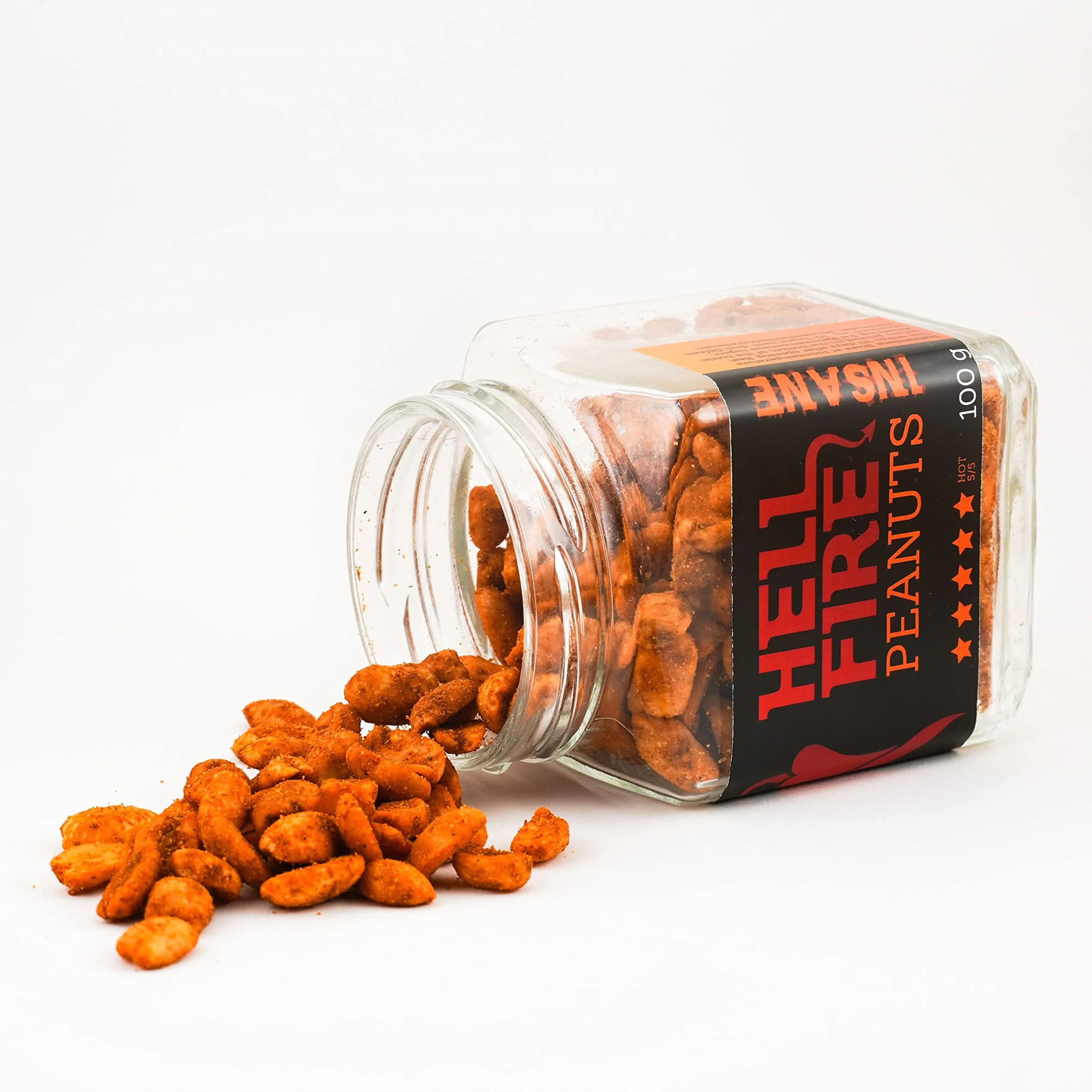 I LOVE SPICY Hellfire Peanuts 100g Cacahuetes Picantes con Chile Carolina Reaper