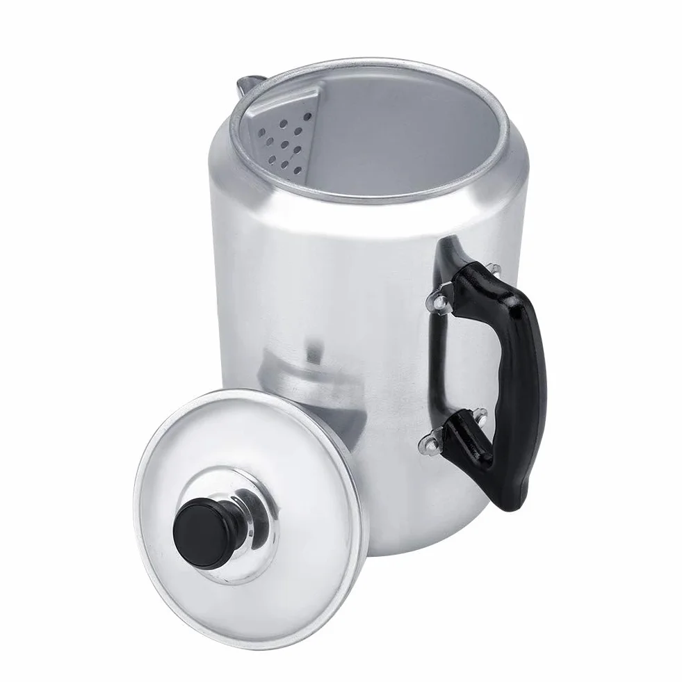 HERCHR Cafetera Italiana de Aluminio 3L, Gran Capacidad, Moka para Estufa, Hogar y Camping