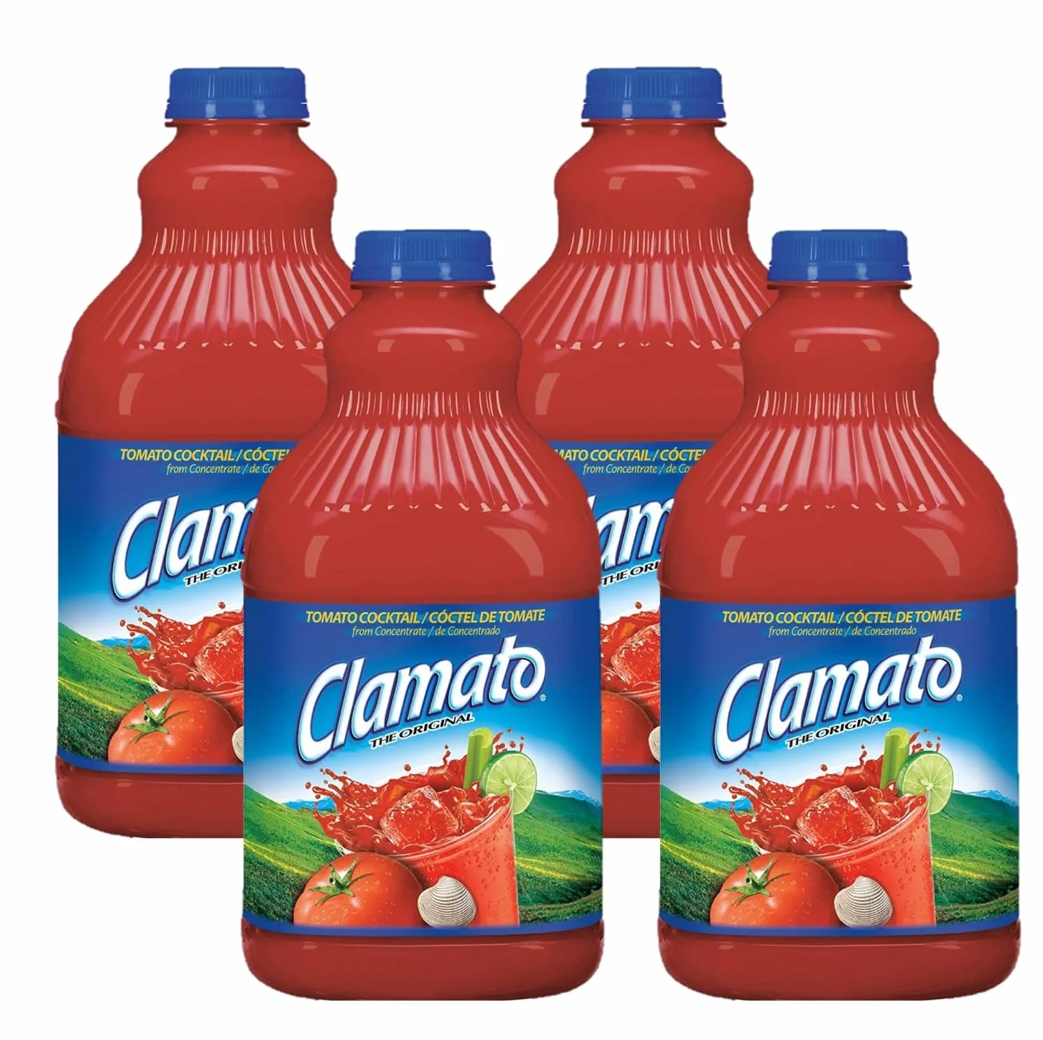Clamato Cóctel de Tomate Concentrado 4 uds x 946 ml