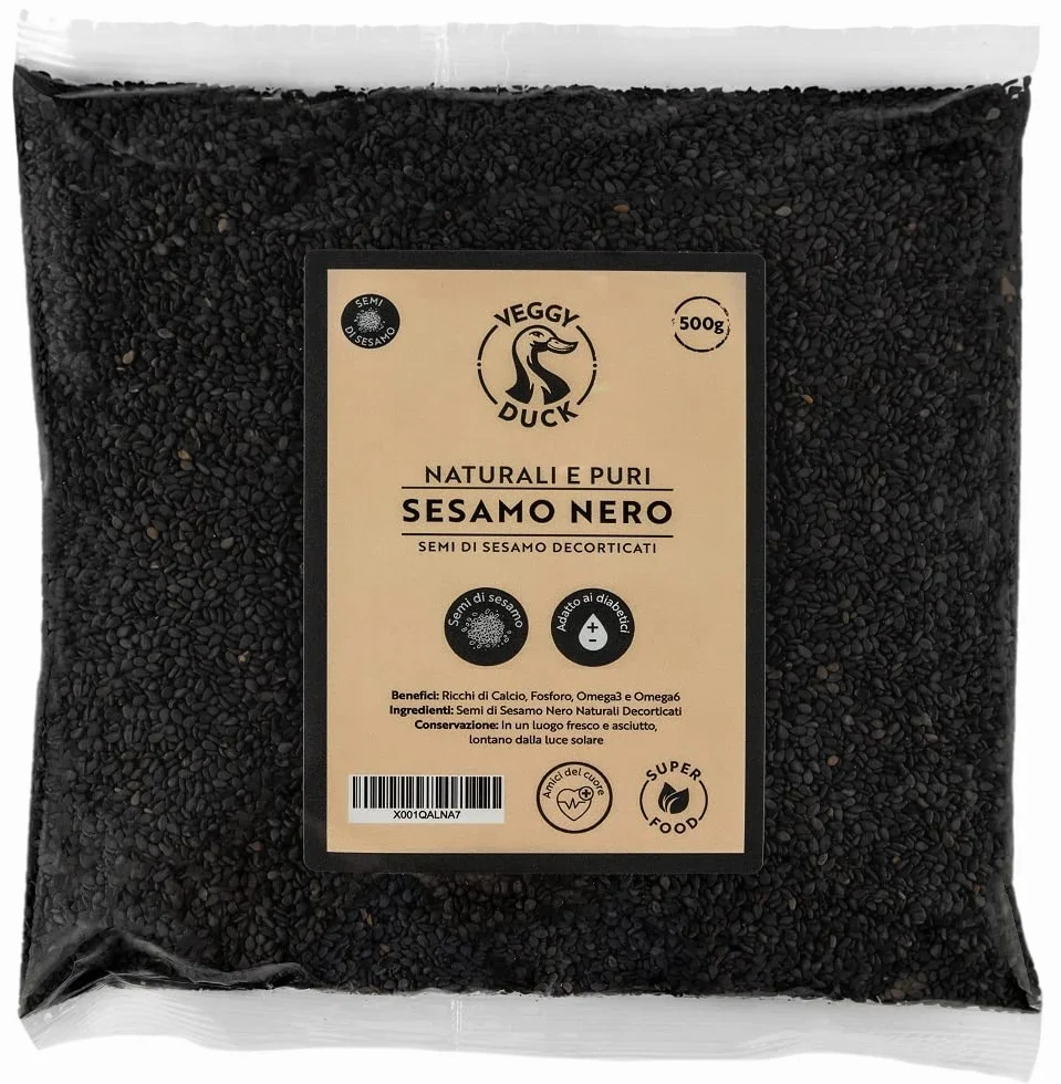 Semillas de Sésamo Negro Naturales Veggy Duck 500g