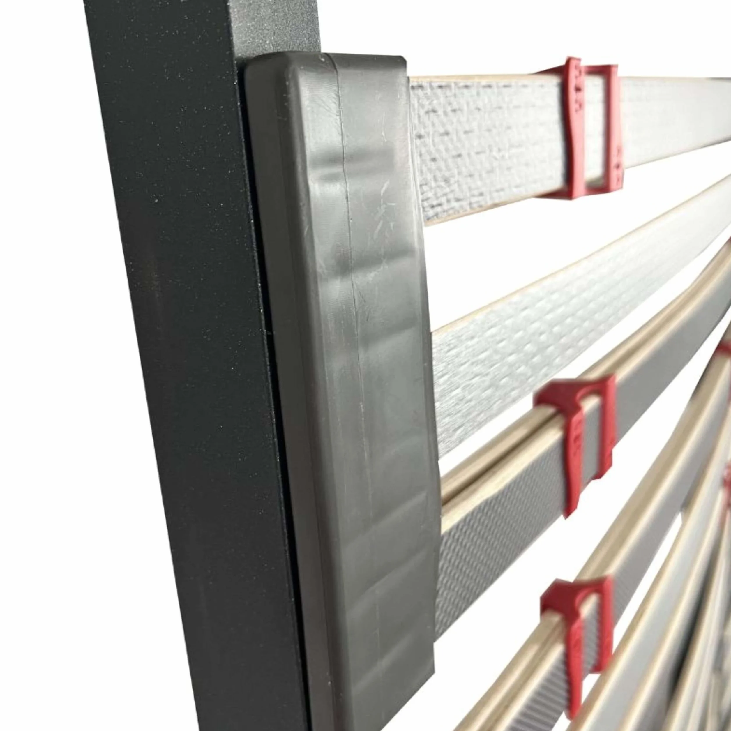 Miroytengo Somier 160x190 cm multiláminas con 7 Patas, con Reguladores Lumbares, Firmeza Adaptable, Tubo 40x30 mm y Laminas de Haya Natural