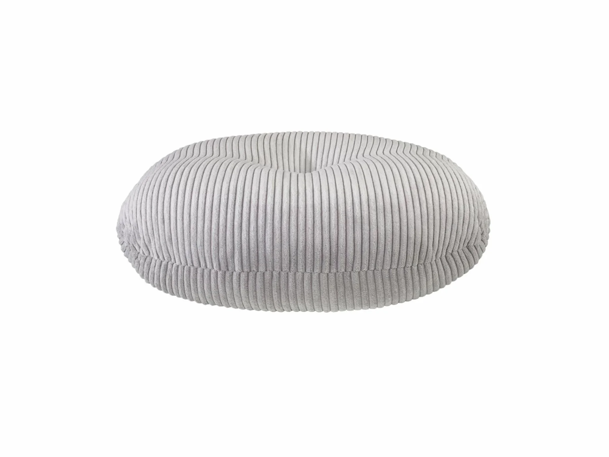 XDREAM Cojín de suelo de pana 60 cm diámetro, cojín de yoga meditación, puf con funda Oeko-TEX, altura 18 cm