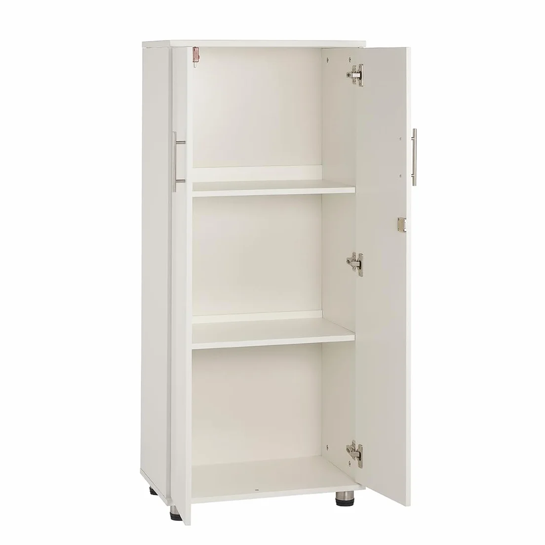 MMT Furniture Designs Armario de Almacenamiento, Madera reconstituida, White, 55cm x 35cm x 125cm