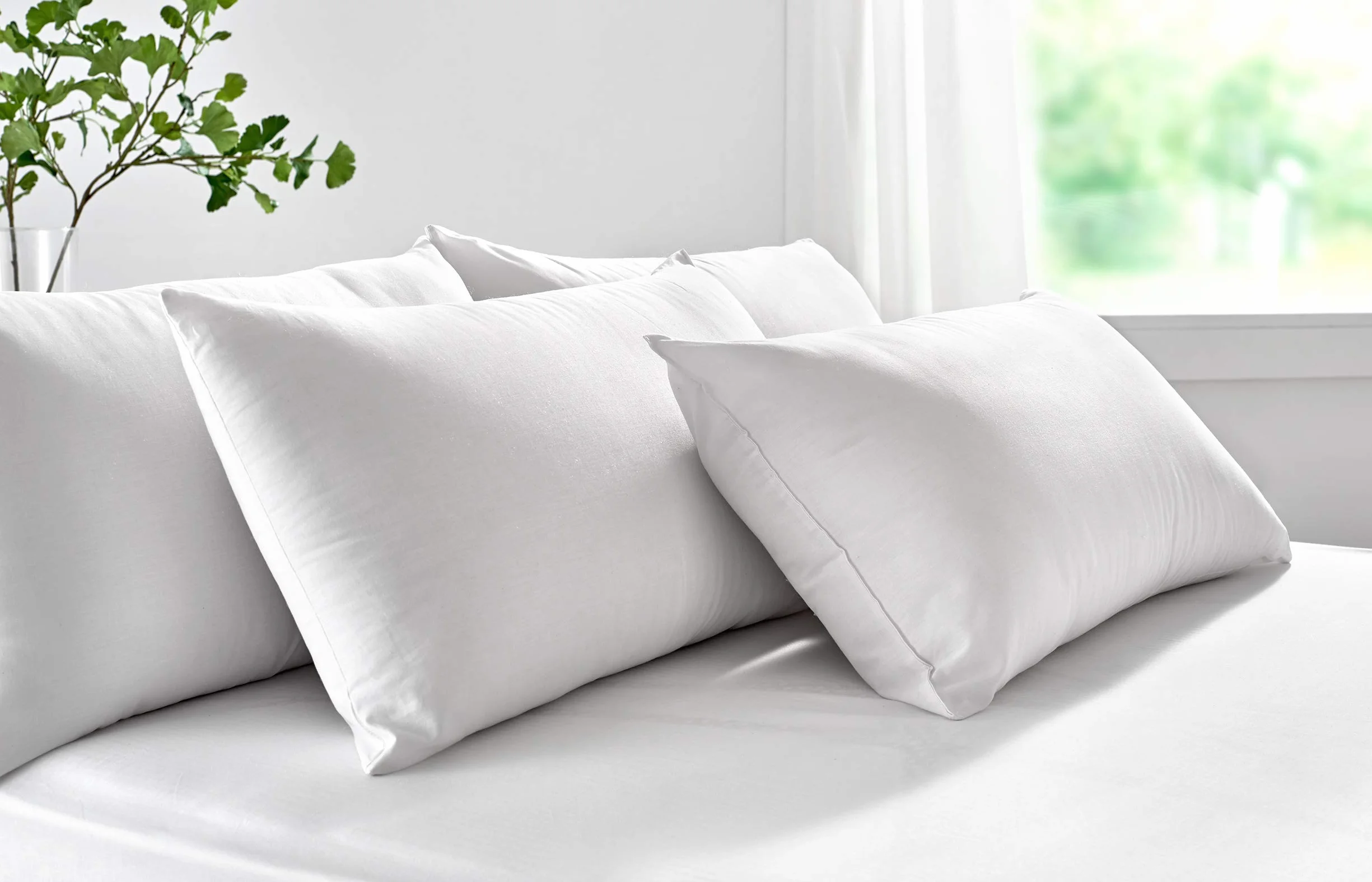 PIKOLIN Home - Almohada de Hotel | Fibra Tacto Gel | Firmeza Media | 70x40 cm | Extrasuave | Tejido Exterior Algodón | Dormir de Lado