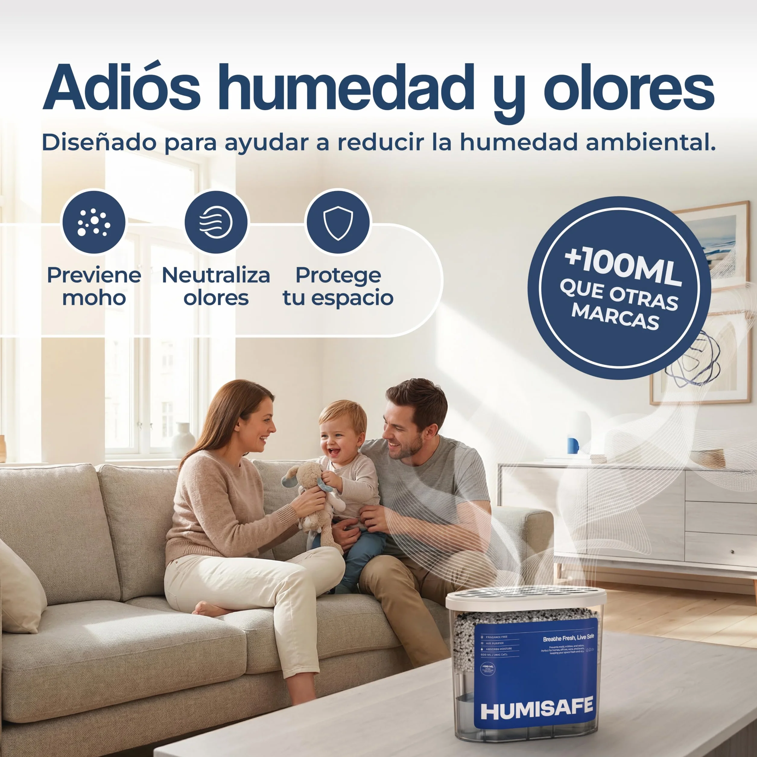 Cajas Antihumedad | PACK X10 600ml | Deshumidificador armario | Antihumedad armarios | Antihumedad habitacion | Absorber humedad casa armarios | Humedad armario | Deshumidificador habitacion