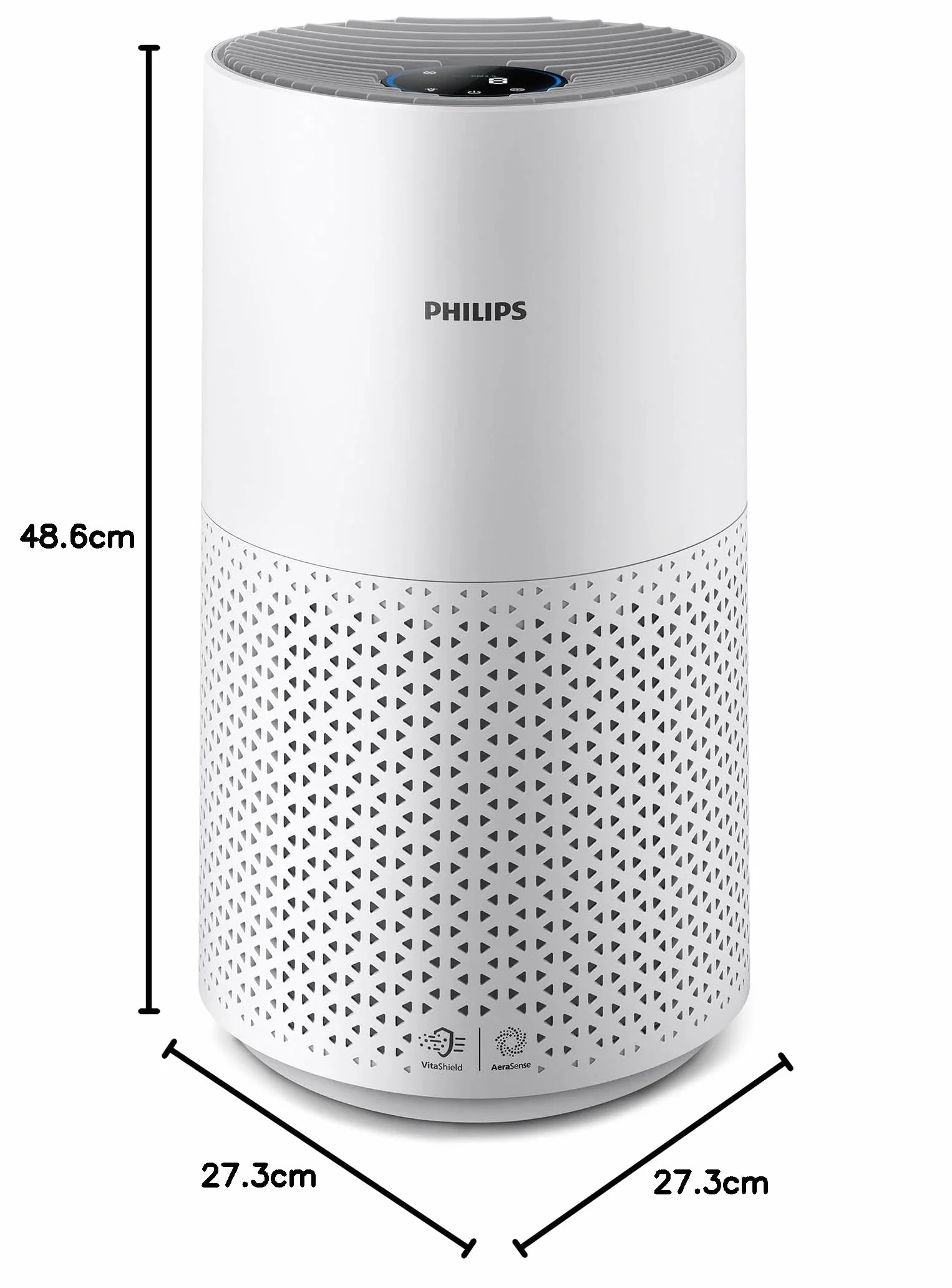 Philips Serie 1000 Purificador de Aire, Elimina Gérmenes, Polvo y Alérgenos en Habitaciones de hasta 78 m², CADR 300 m³/h, Modo de Reposo (AC1711/10)