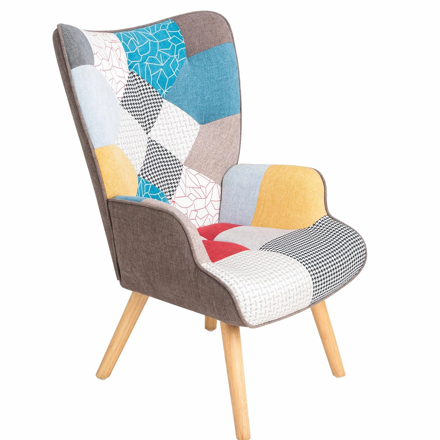 Gardenia Sillón Relax Quebec Patchworks Patchwork, 69x75x95