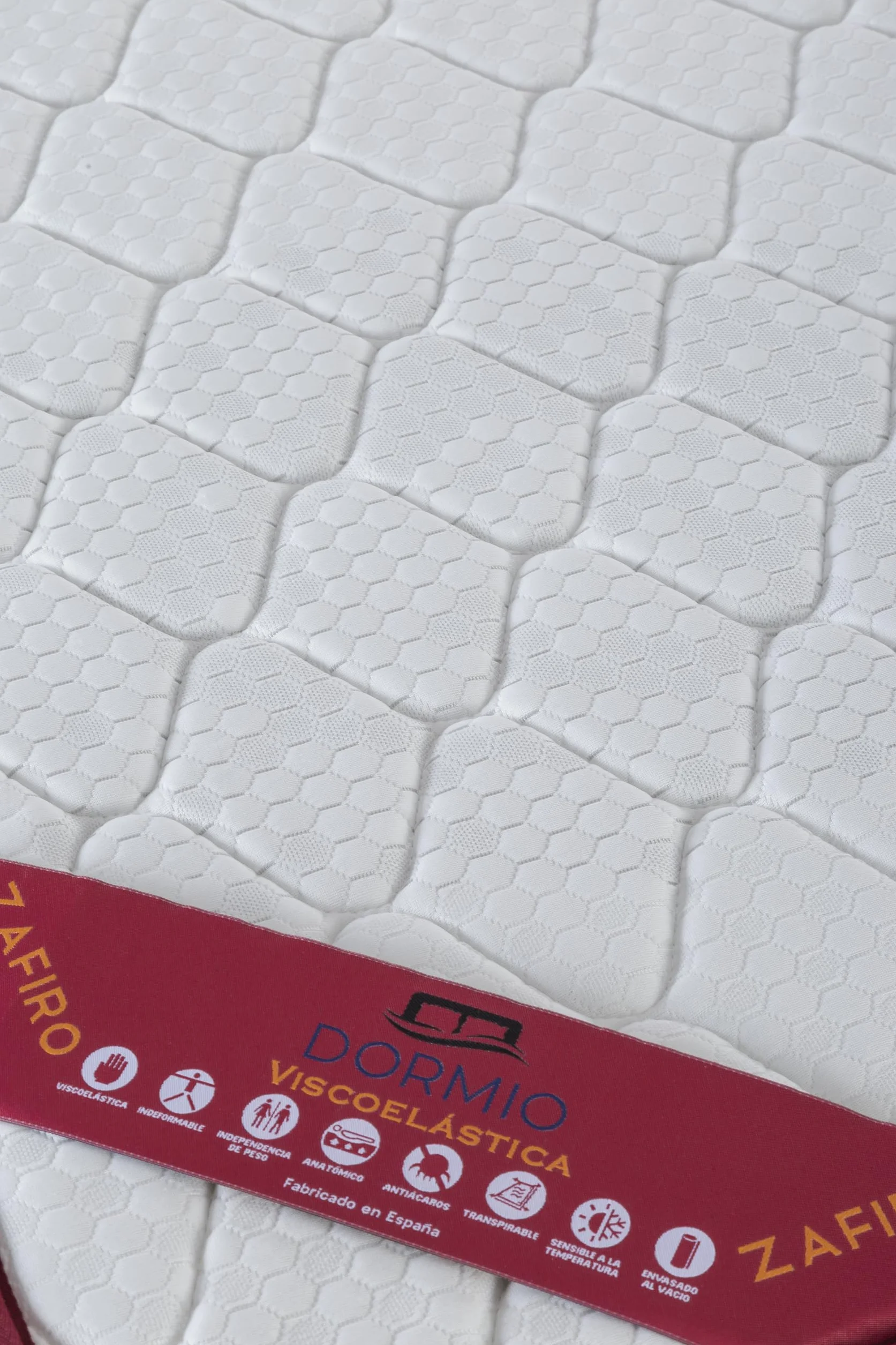 Dormio Zafiro Colchón Viscoelástico 90x190 Altura 21 cm Transpirable Antiácaros