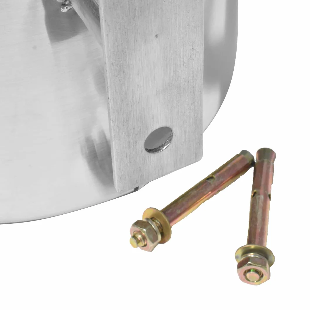Danieli Store | Papelera y Cenicero Exterior para Pared 10L ø24,5x51 cm | En Acero Fácil de Vaciar con Bandeja Recoge Cenizas | Kit de Fijación a Pared Incluido