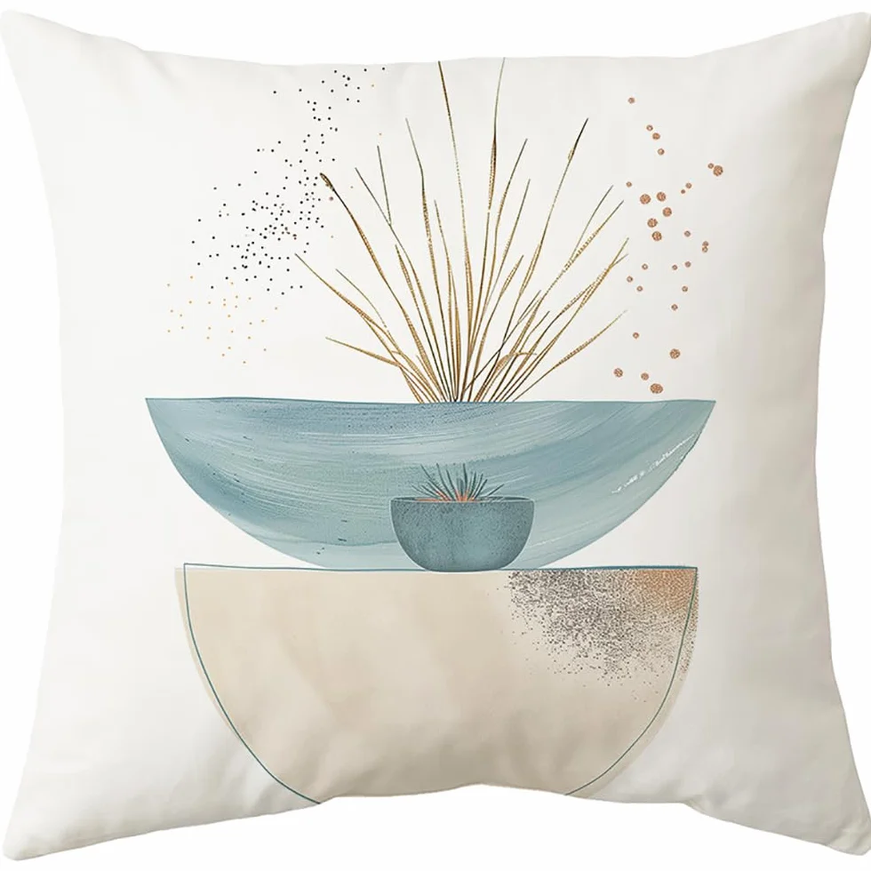 Fundas de Cojín 45x45 cm, Juego de 4, Terciopelo, Cremallera Oculta