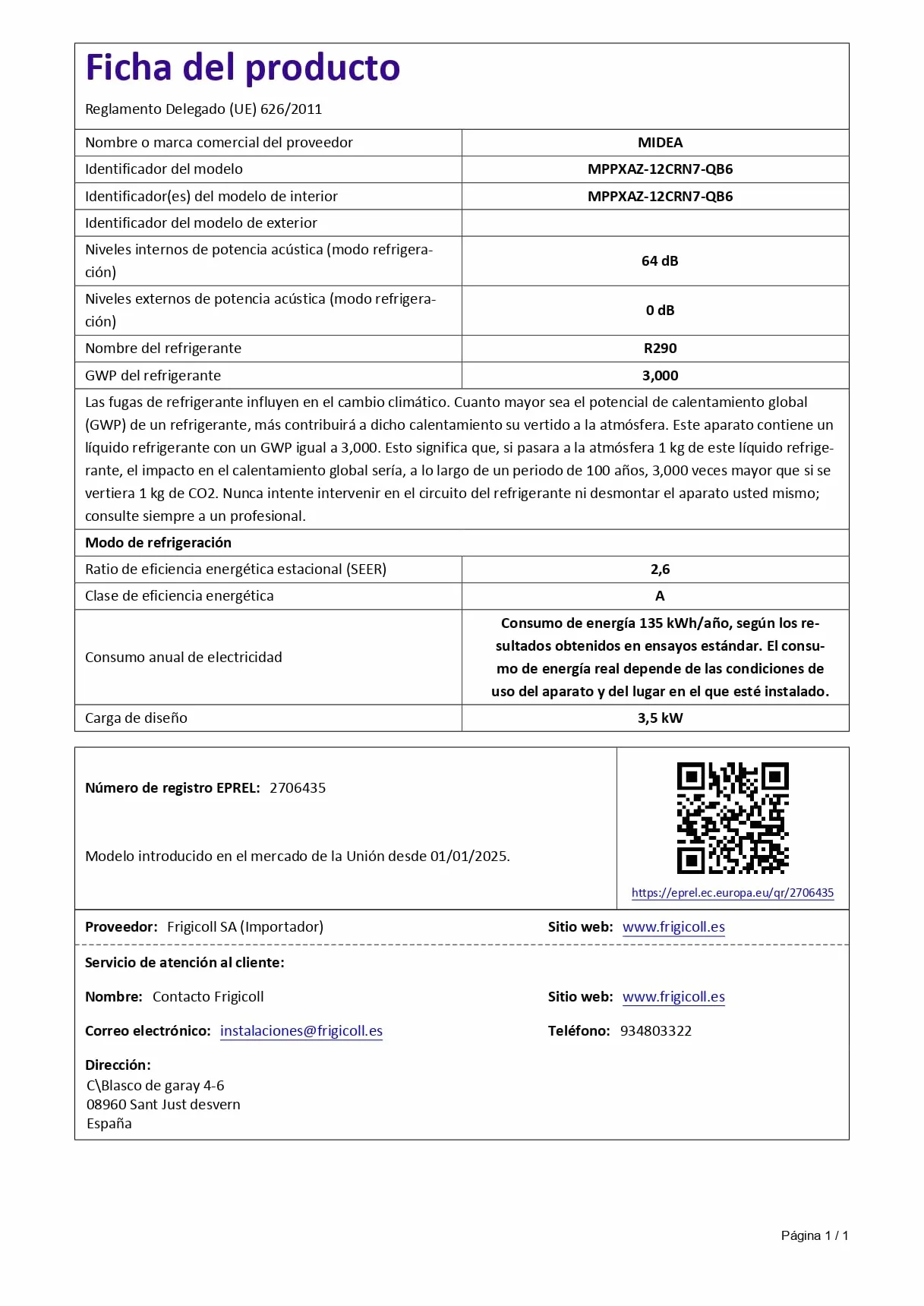 MIDEA Pingüino Aire Acondicionado Portátil 4 en 1 | 3000 Frigorías/12.000 BTU con Control por App | Climatizador y Deshumidificador hasta 35m2 - Modo Sleep, Mando a Distancia | Incluye kit de ventana