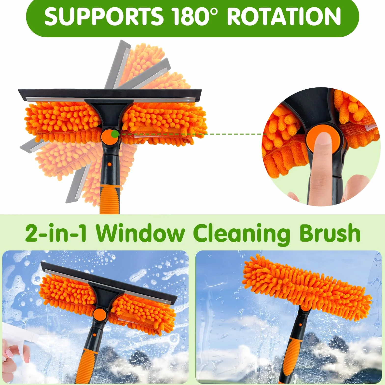 4 Piezas Plumero Atrapapolvo, Plumero Telescopico Extensible 43-430 cm, Plumero Extensible para Limpieza Ventiladores Techo Alto, Telarañas, Persianas, Ventanas