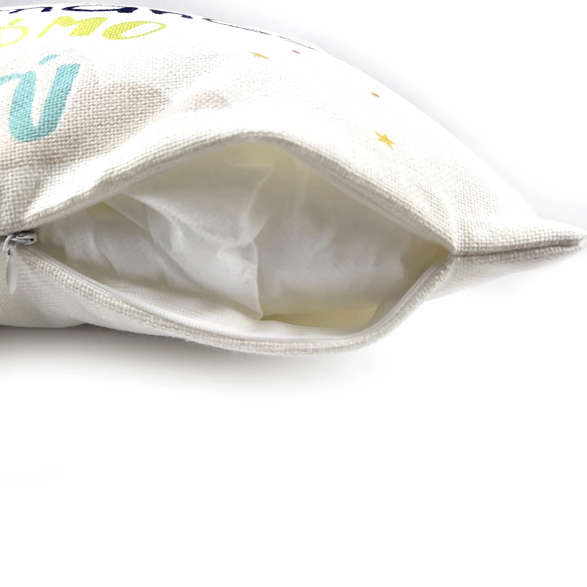 Cojín Personalizado con Foto y Texto 2 Caras Tipo Lino Con Relleno