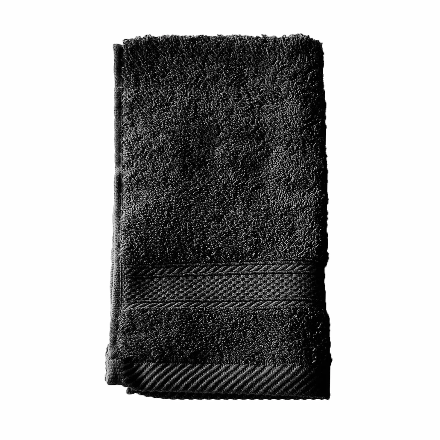 Unidades 30 Hotel toalla de invitados – Aqua – 450 g/m², 100% algodón, negro, 30cm x 50cm (12" x 20")