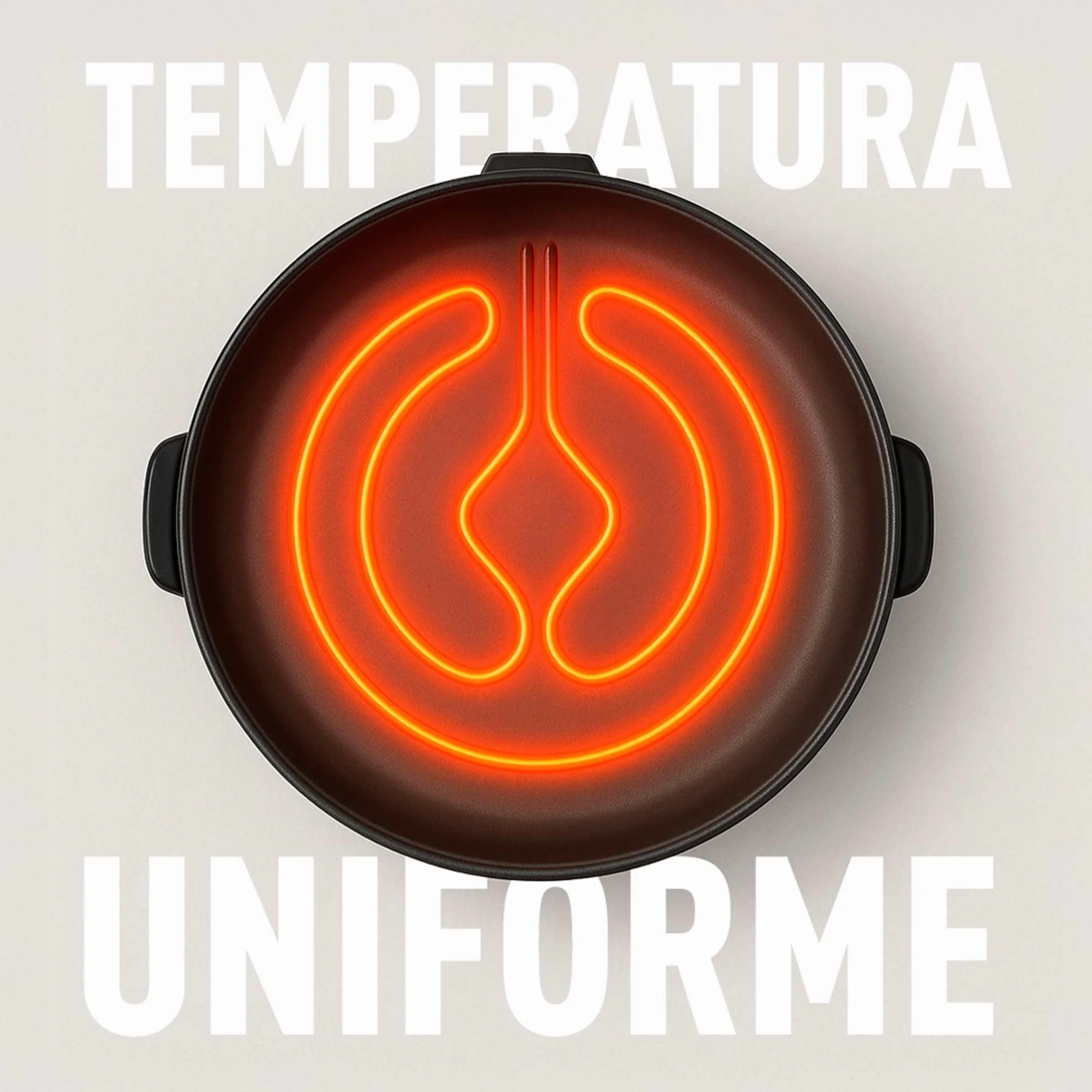 Jata PE550 - Paellera Eléctrica 55 cm con Tapa, Sartén Eléctrica Multifunción Antiadherente, 1900W, Gran Capacidad para Paellas, Guisos, Arroces y Reuniones Familiares