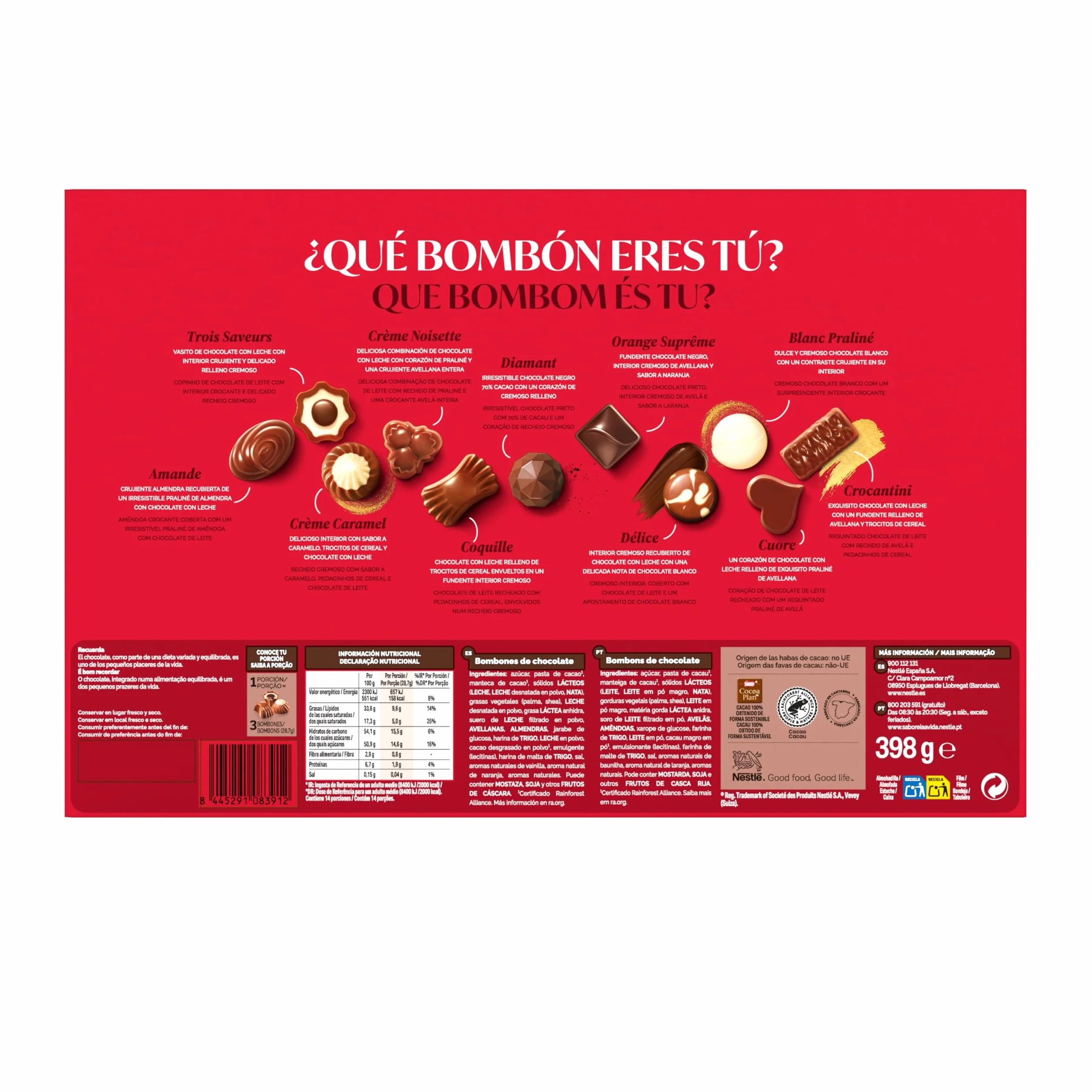 Nestle Bombon Caja Roja 398g