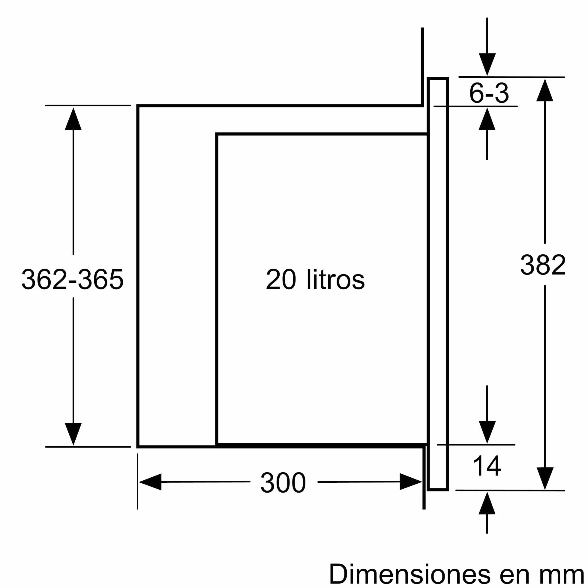 Bosch BFL520MS0 Microondas, Negro
