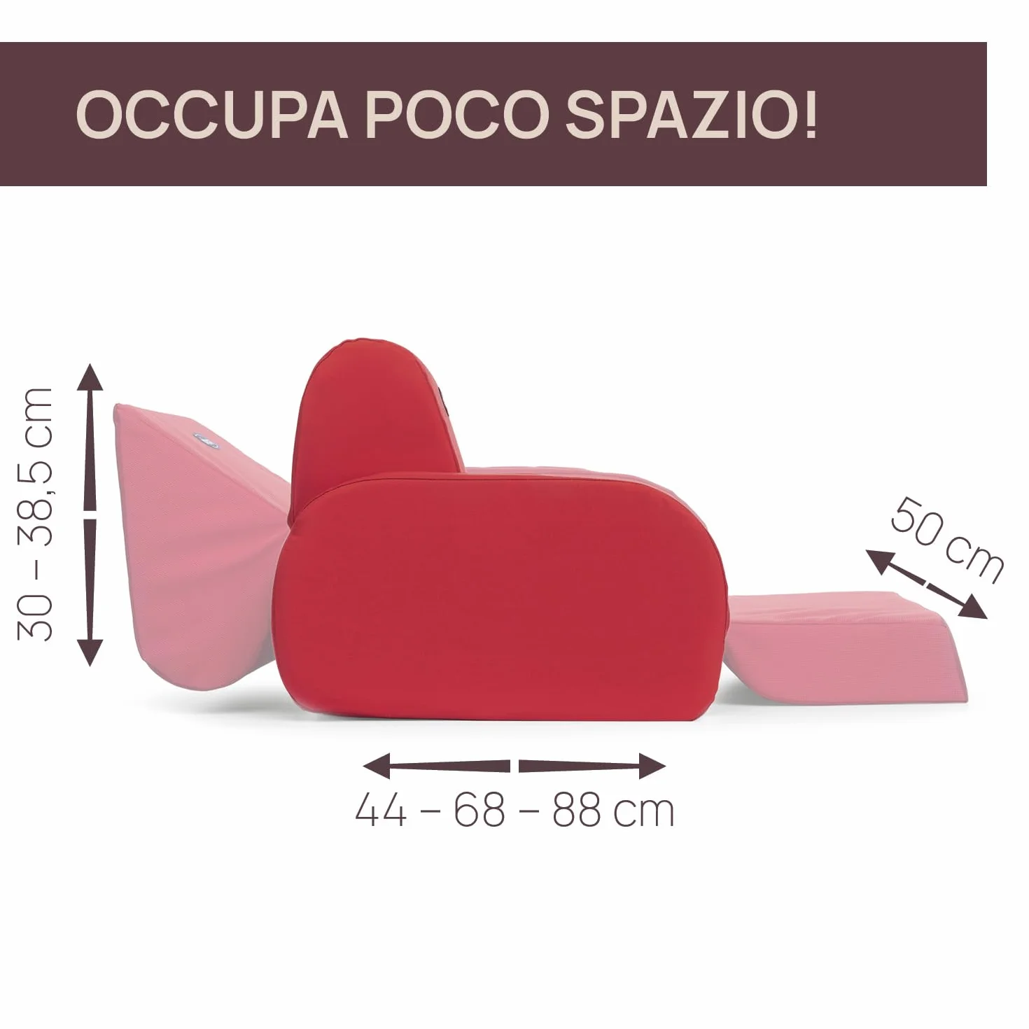 Chicco Silla Infantil Twist Convertible en Tumbona y Sofá, Silla Infantil con 3 Configuraciones, Cómoda y Ligera, se Convierte en 1 Gesto, para Niños de 12+ Meses