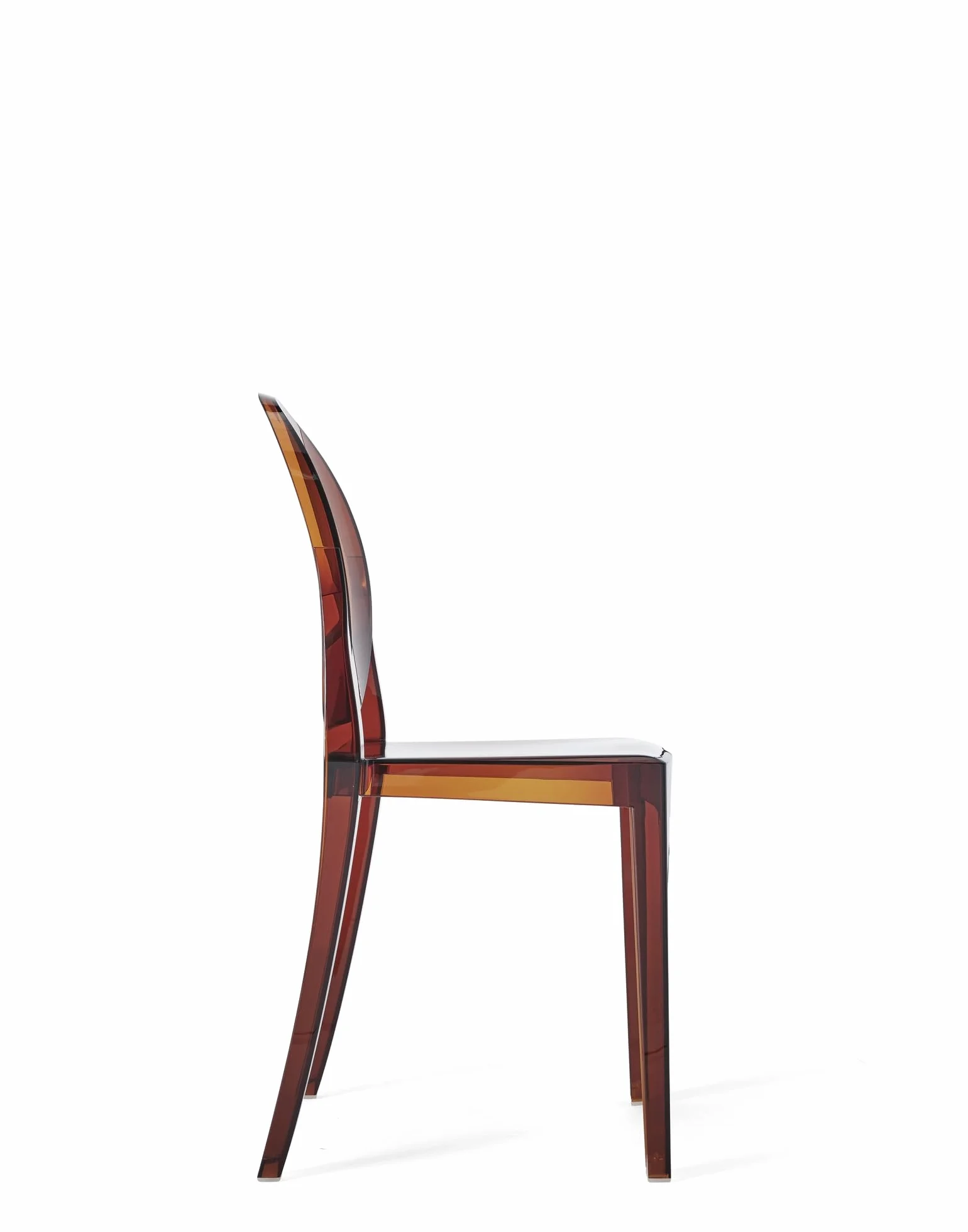 Kartell Victoria Ghost, Juego de 2 sillas, Ámbar