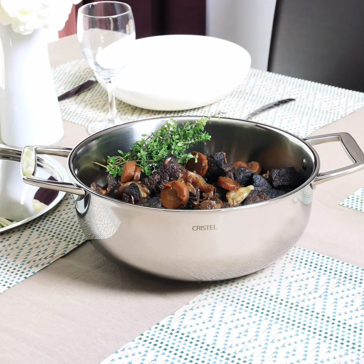 Cristel F28CPF Castel'Pro - Olla (acero inoxidable, 28 cm)