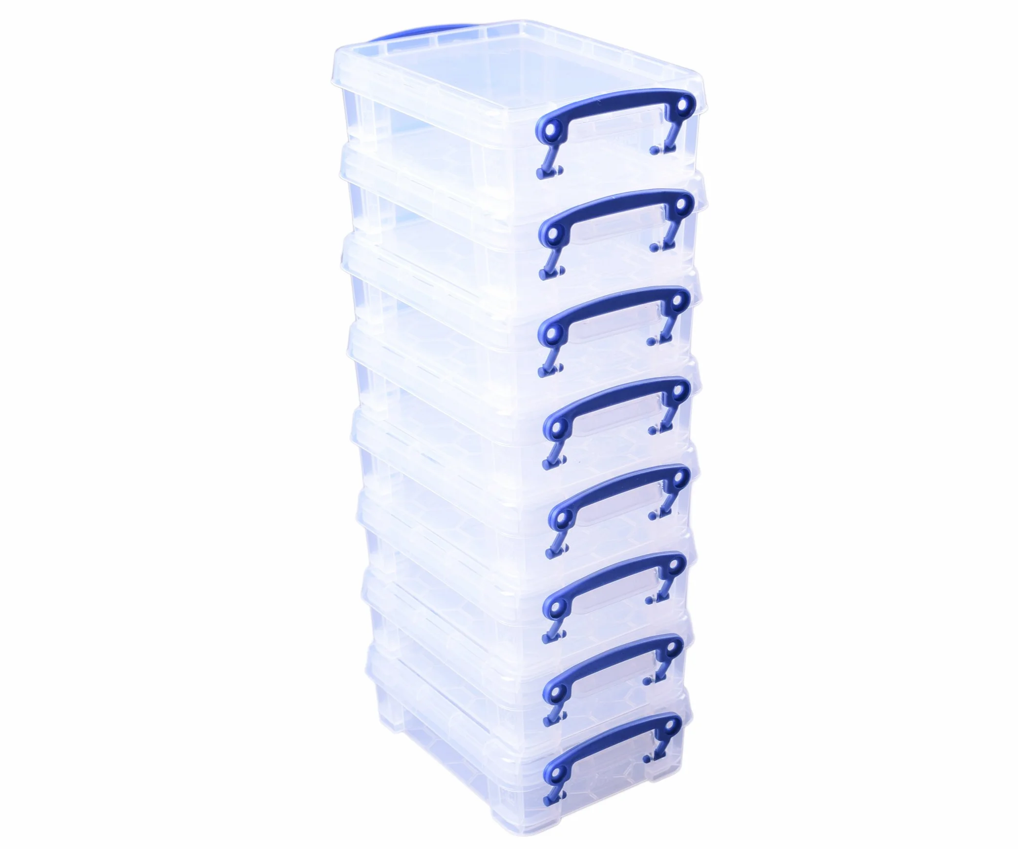 Really Useful - Caja de almacenaje (10 unidades), transparente, transparente, 0.75 Litre