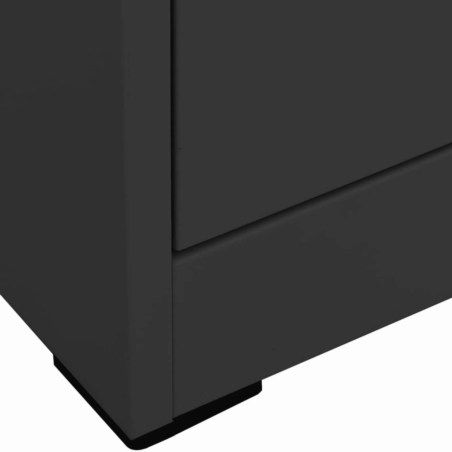 ZEYUAN Armario archivador, Armario Oficina, Mueble Archivador, Cajonera Oficina, Cajonera Archivador, Mueble Cajonera, Archivador Oficina, de Acero Antracita 46x62x102,5 cm