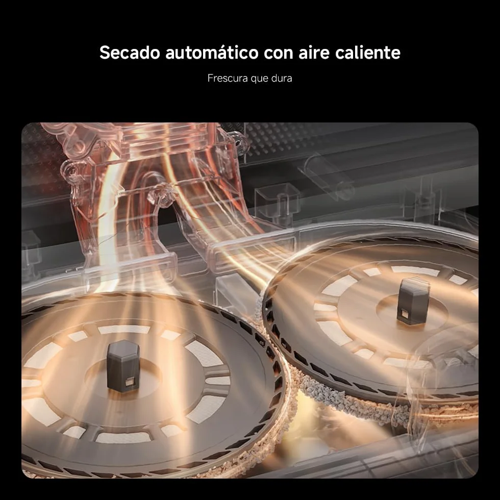 XIAOMI Robot Vacuum X20 MAX con estación Todo en uno: Vaciado automático, Lavado a Alta Temperatura y Secado rápido. 8000Pa, Brazo Extensible, Cepillo Anti-enredos, navegación LDS y Control por App.