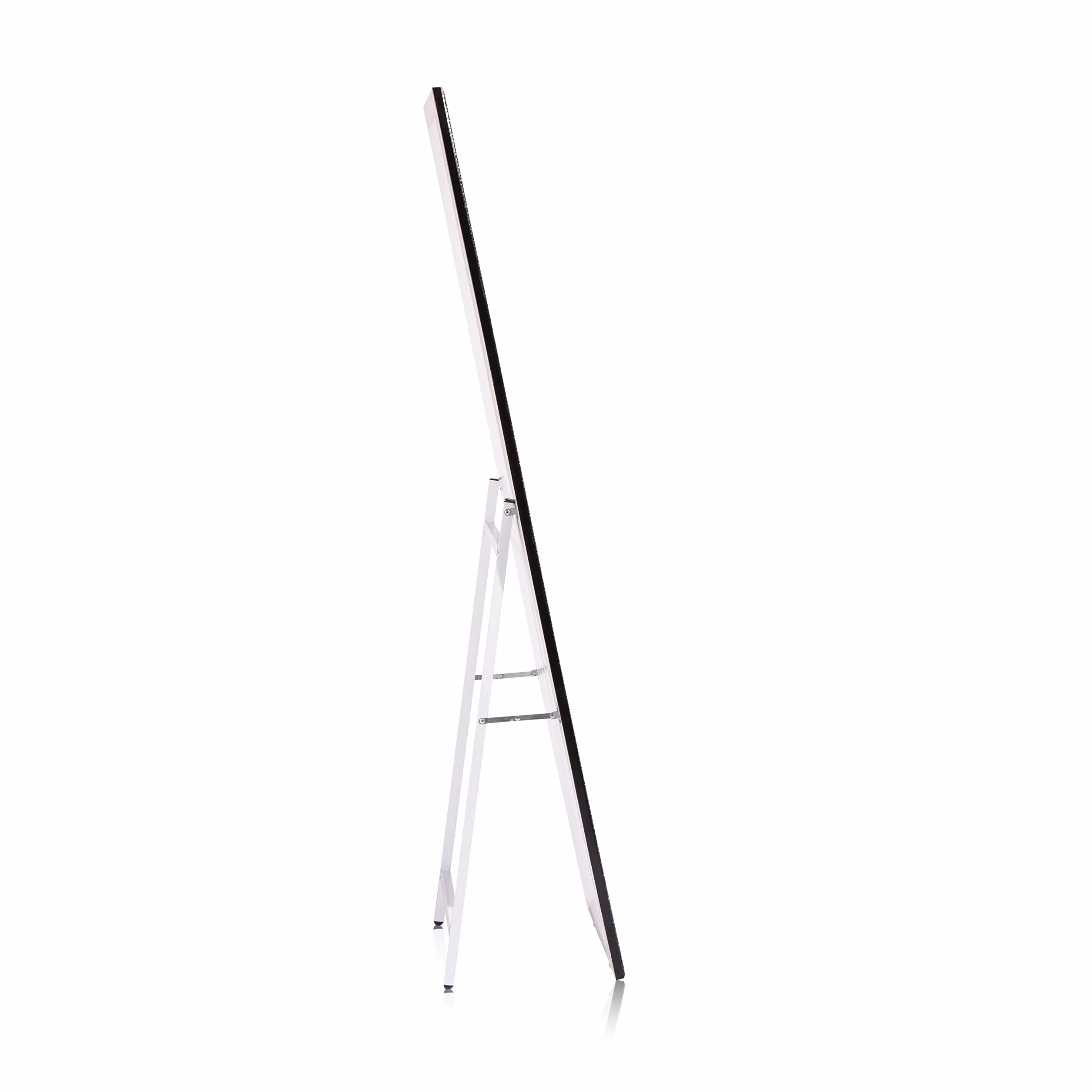 duehome Espejo Rectangular de Pie, Espejo Alto, Cardiff, Negro, 146.5 cm Alto x 38.5 cm Ancho