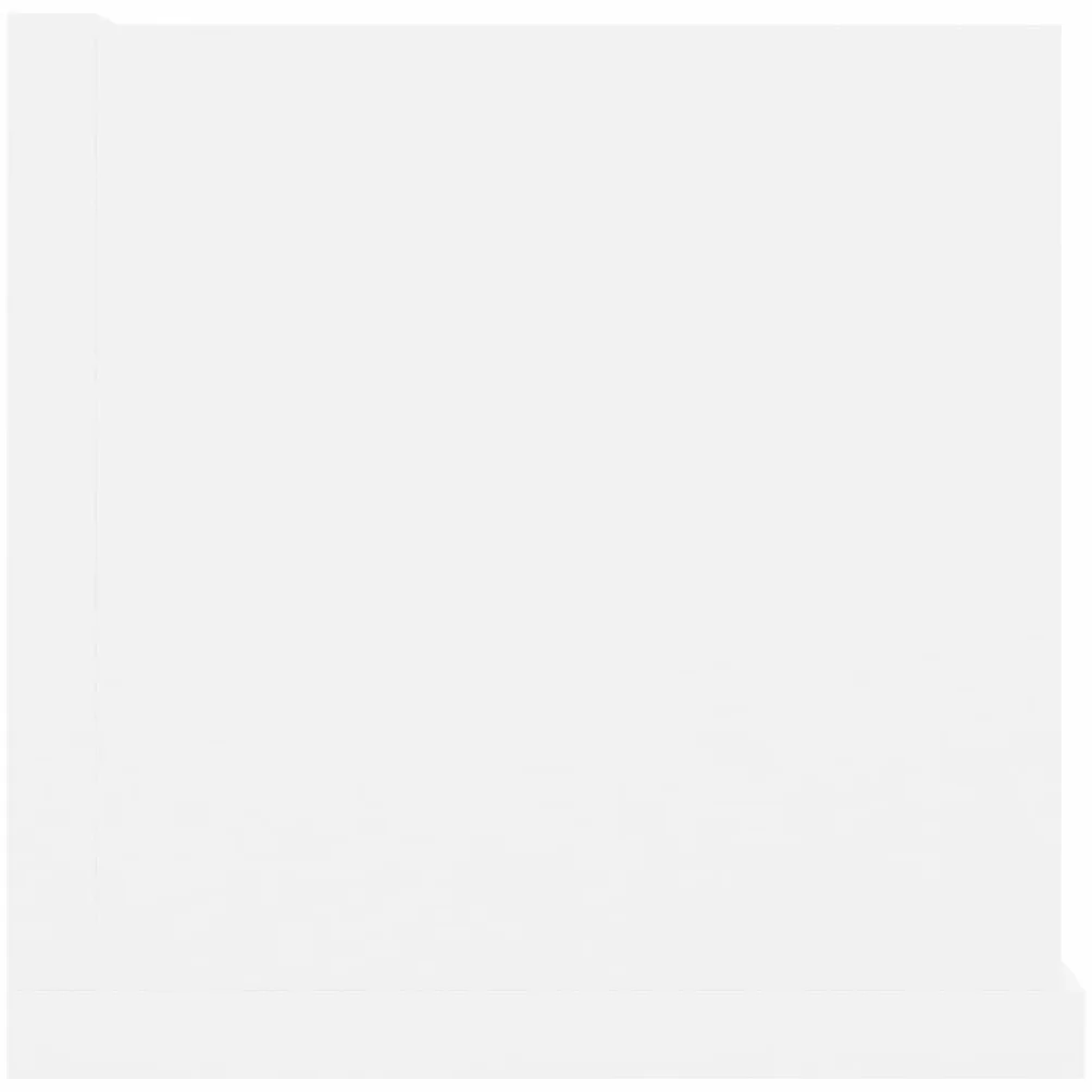 vidaXL Estante de Pared para CD Balda Colgante Expositora Estantería Montado para Libros Decoración Almacenamiento Contrachapada Blanco 100x18x18cm
