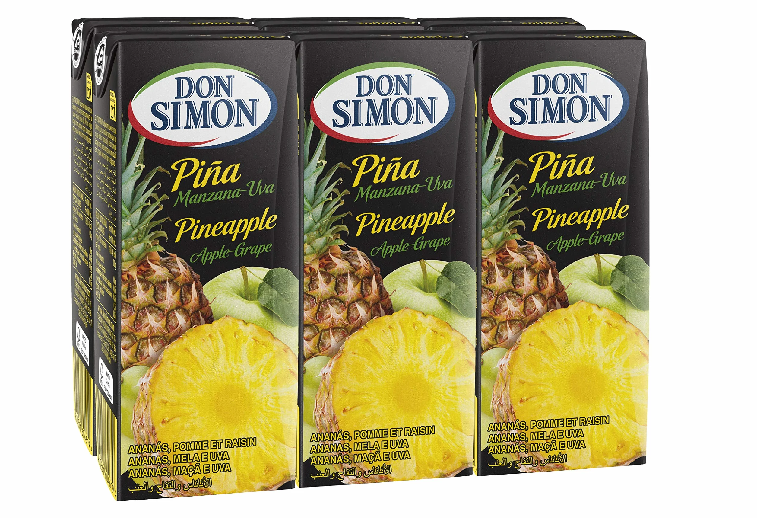 Don Simon Zumo de Piña, Manzana y Uva Pack 6 x 200 ml
