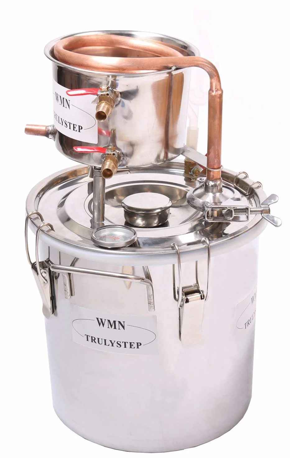 Kit de destilación de cobre 10L destilador casero para vino alcohol cerveza