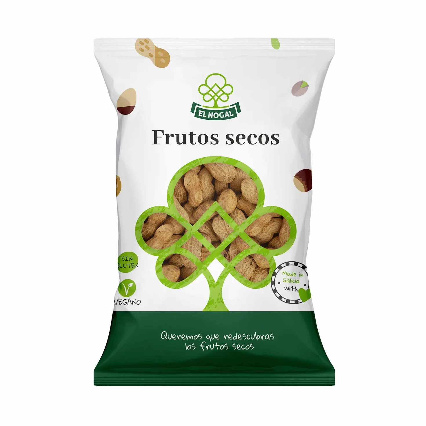 El Nogal Cacahuete Jumbo Tostado Bolsa 500 g
