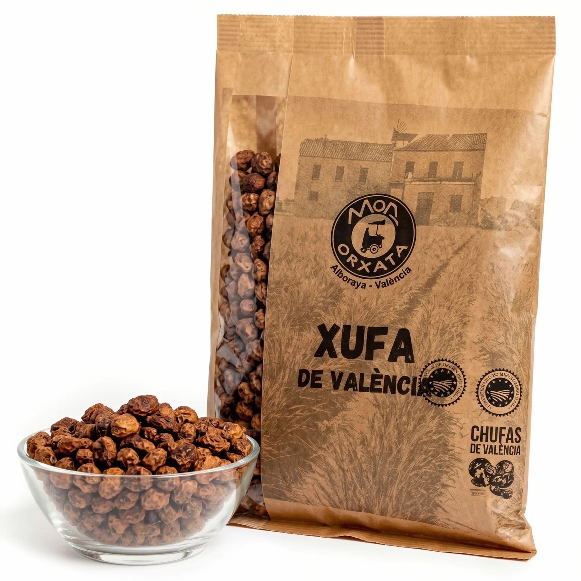 Chufa Tradicional De Valencia 1KG - Món Orxata Denominación De Origen Certificada, Secado Natural, Ideal Para Horchata Sin Azúcar