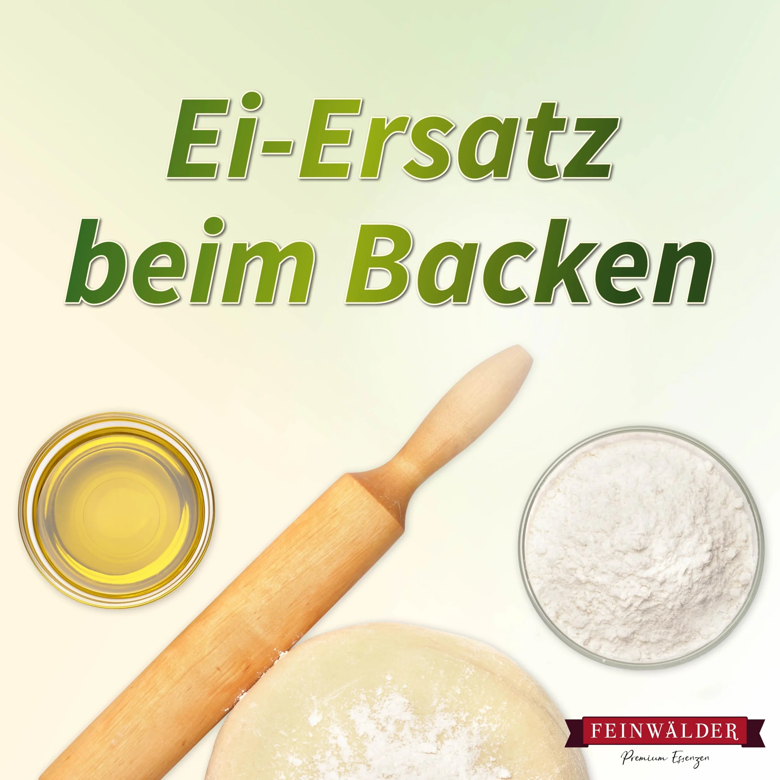 Feinwälder® Polvo de huevo entero 1 kg para cocinar y hornear