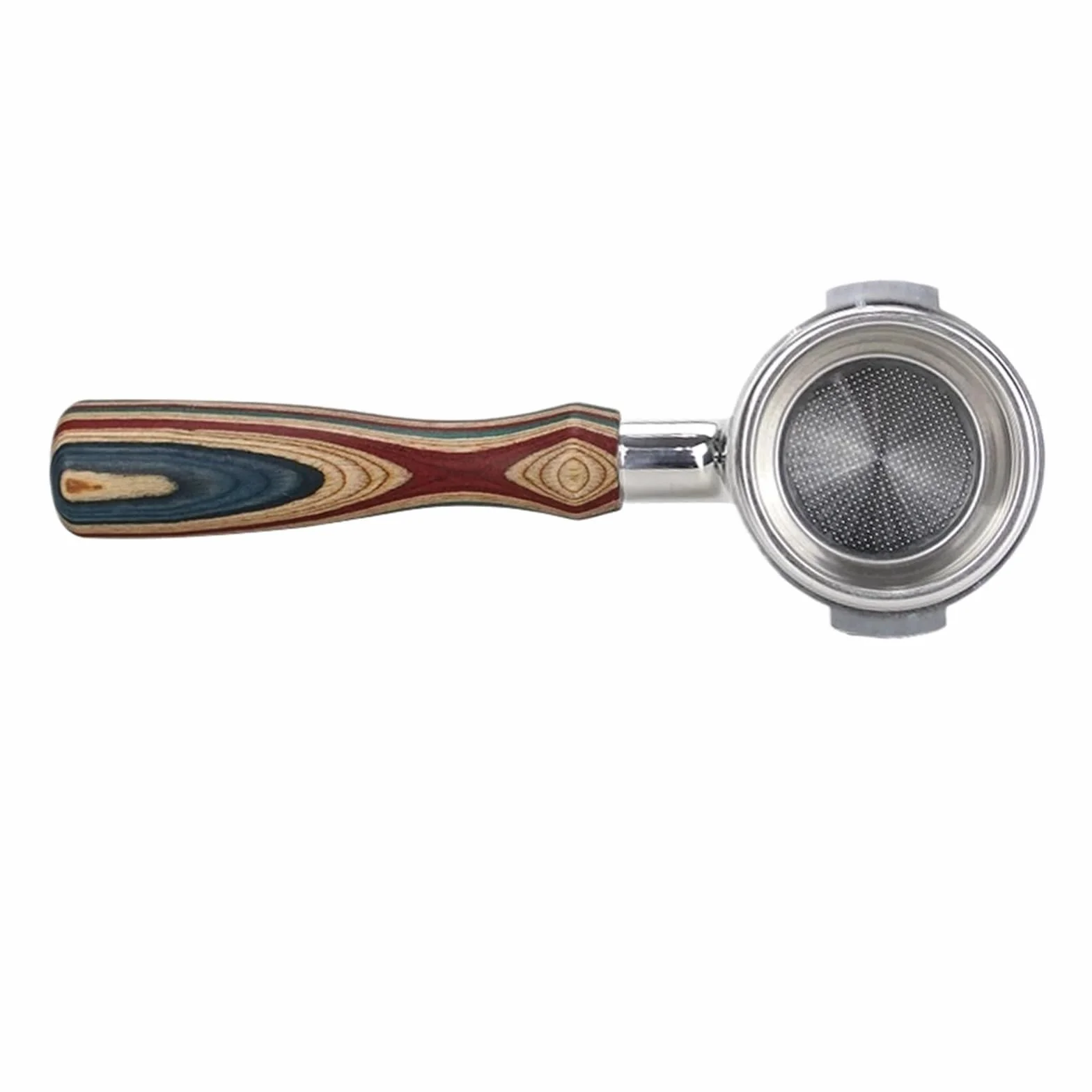 Cesta de filtro de repuesto for filtro portafiltro sin fondo, mango de madera de colores sólidos, accesorios de Barista, 51mm, 54mm, 58mm | 58MM Stainless Steel