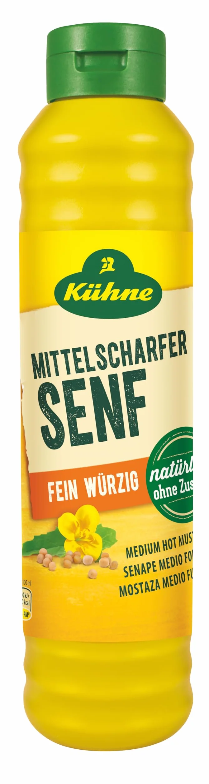 Kühne Mostaza media-picante 875 ml