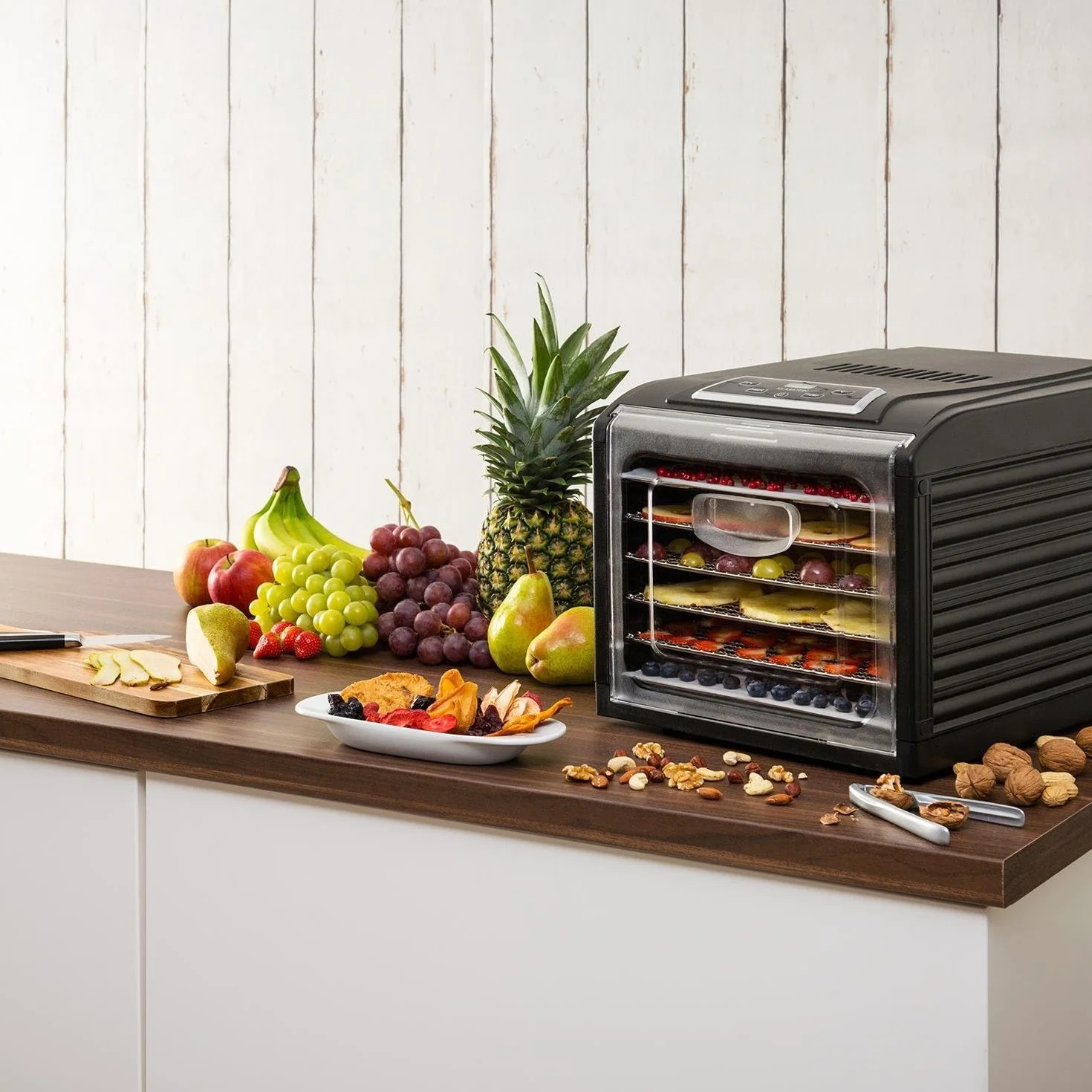 Klarstein Fruit Jerky Plus Deshidratador de alimentos 500W 35-70°C 6 rejillas Negro