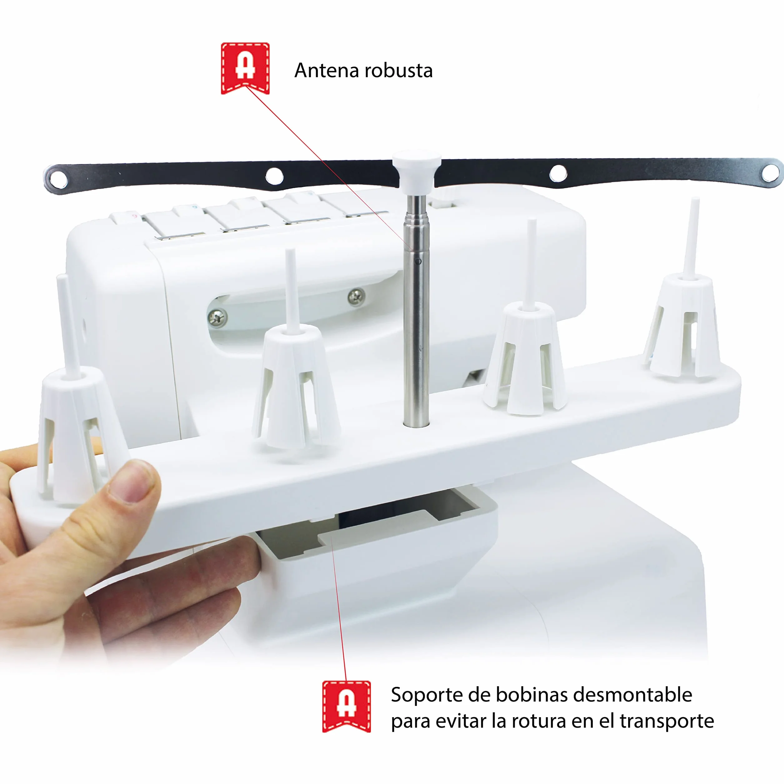 ALFA Profesional 8707+, Plástico, Blanco, 39 X 32 X 35 Cm.